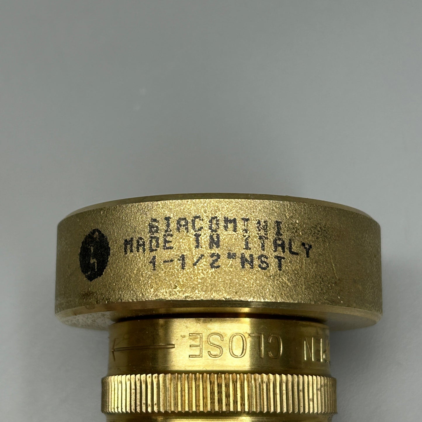 ZA@ GIACOMINI Brass Adjustable Fog Nozzle 1 1/2" NST A7AY001 (New) F
