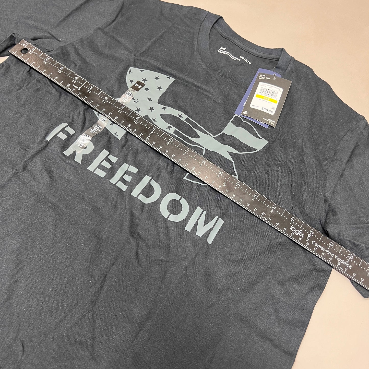 UNDER ARMOUR Freedom Logo T-Shirt Men's Marine Navy Sz M 1370811 (New)