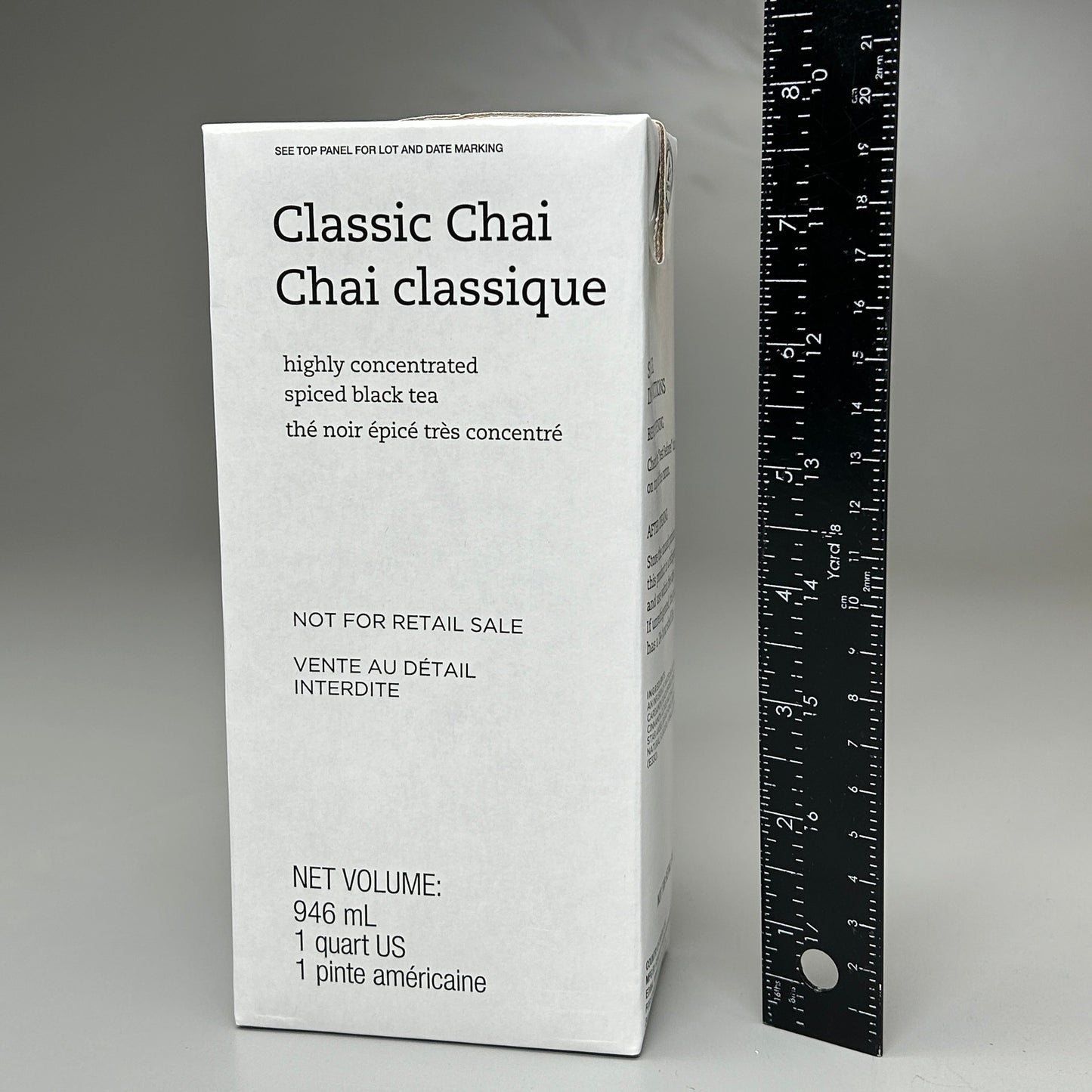 ZA@ STARBUCKS (12 PACK) Classic Chai High Concentrated Spiced Black Tea 1qt BB 03/26 As-Is