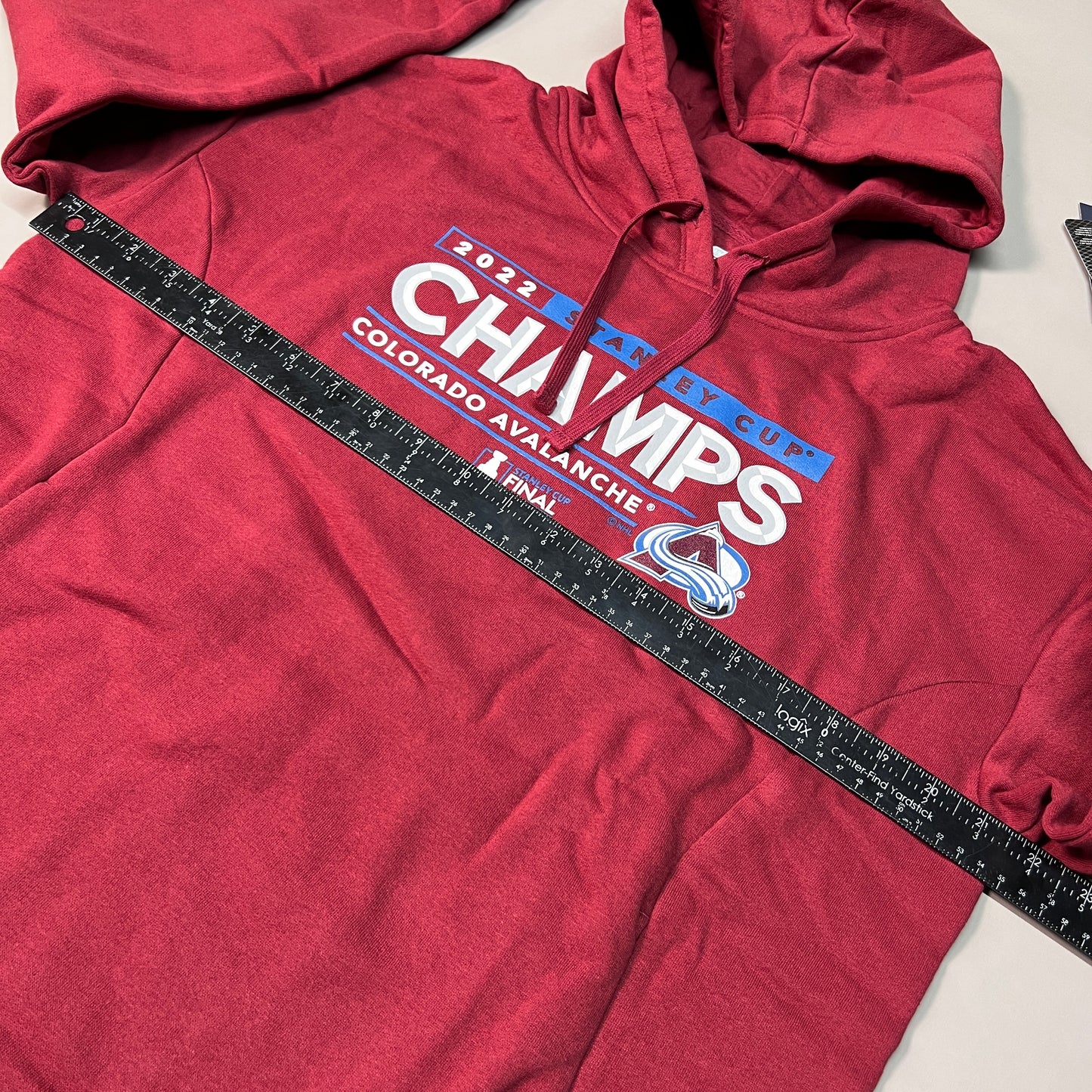FANATICS 2022 Stanley Cup Champs Colorado Avalanche Final Hoodie Sz M Burgundy 22NHL0024 (New)