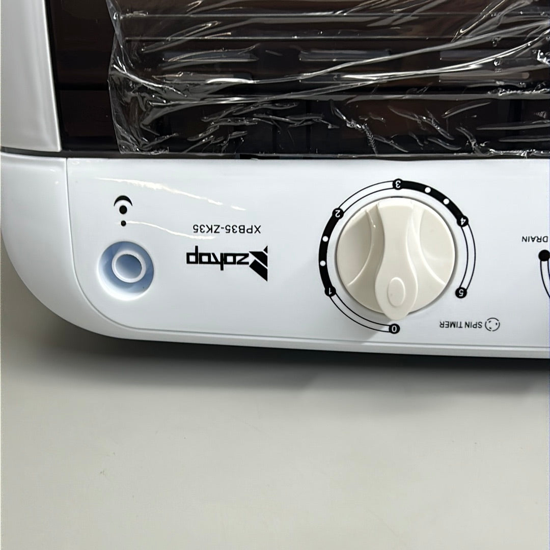 ZOKOP Compact Twin Tub Portable Mini Washing Machine 14.3lbs Total Washing Machine W/Drain Pump (New)