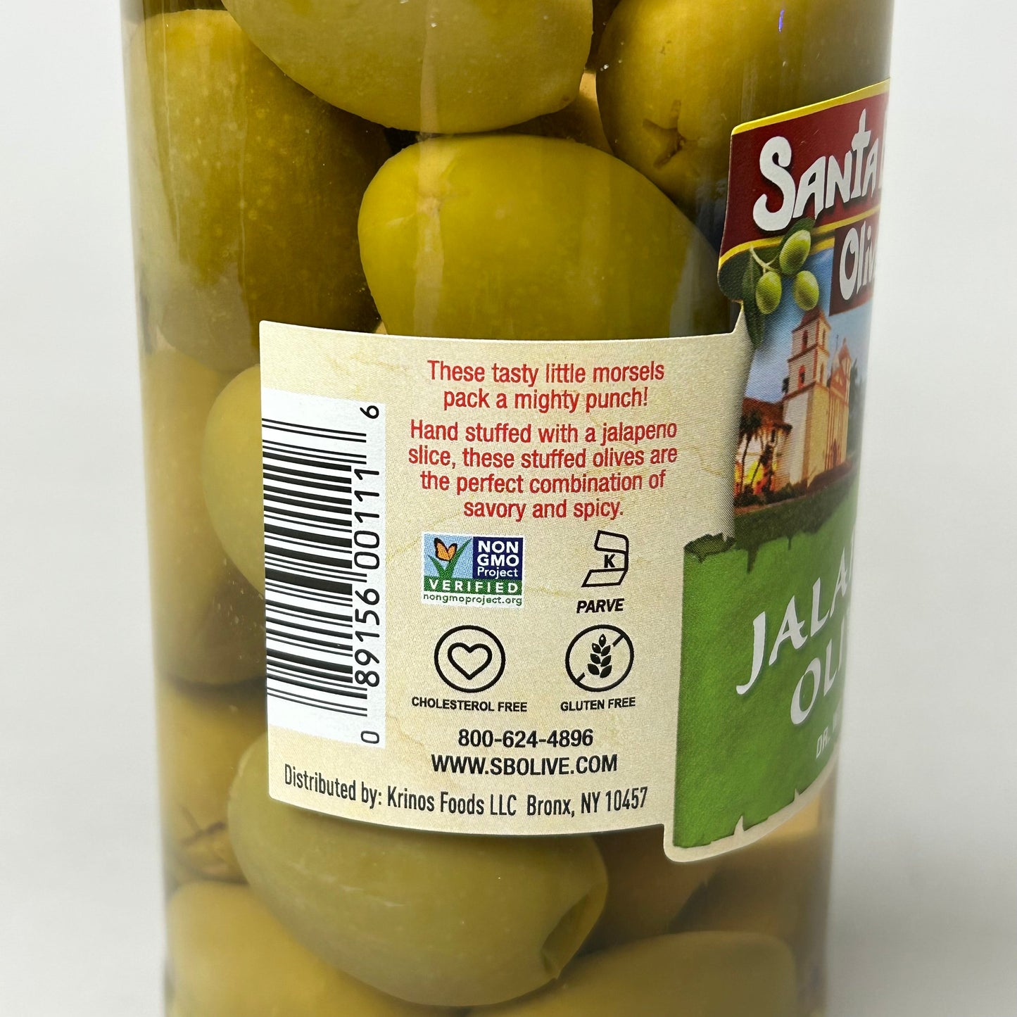 ZA@ SANTA BARBARA OLIVE CO. 6-PACK! Jalapeño Stuffed Olives 10 oz Jars BB 10/24 (New) G