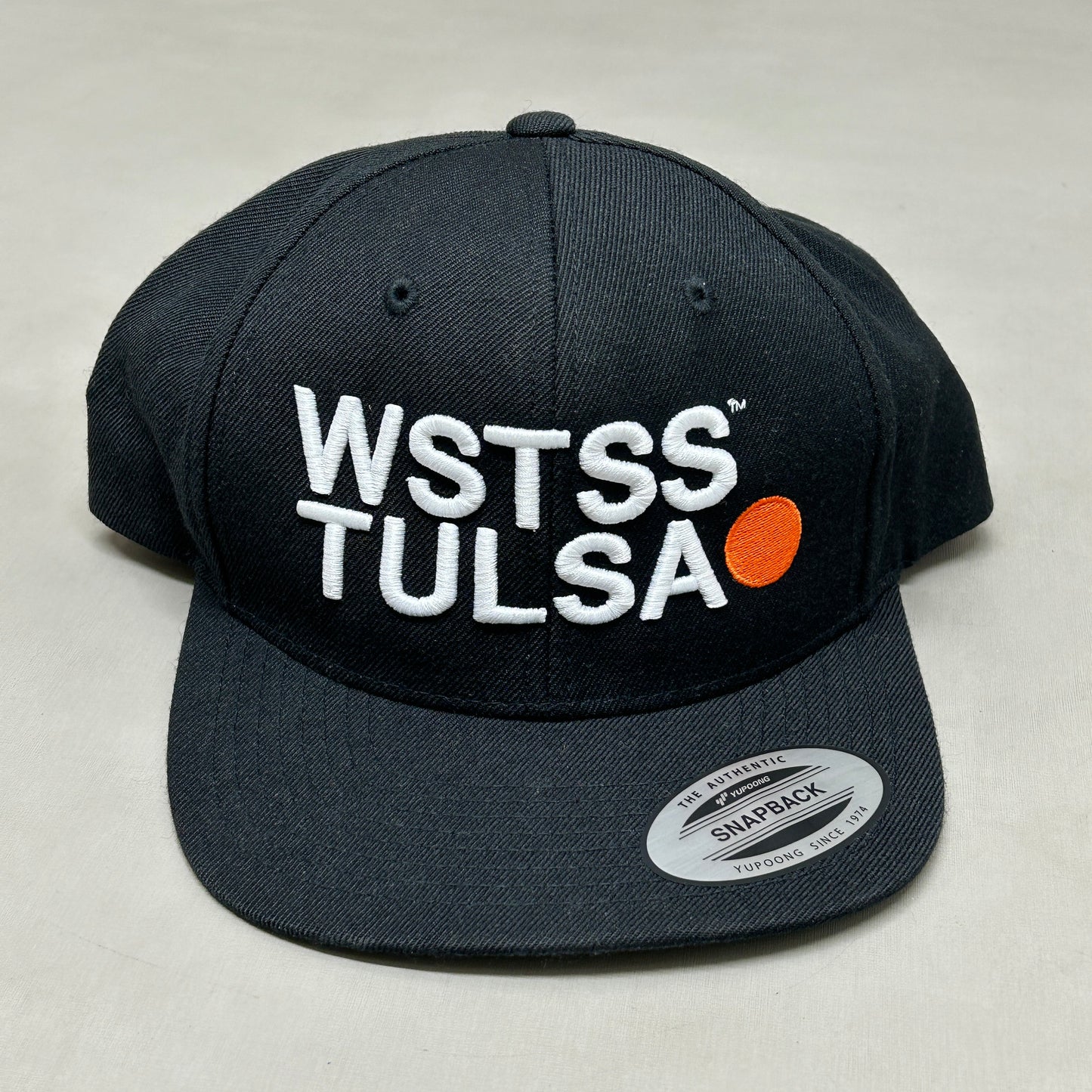 WSTSS TULSA We Saw The Same Sunset Snapback Hat Authentic Yupoong Black (New)