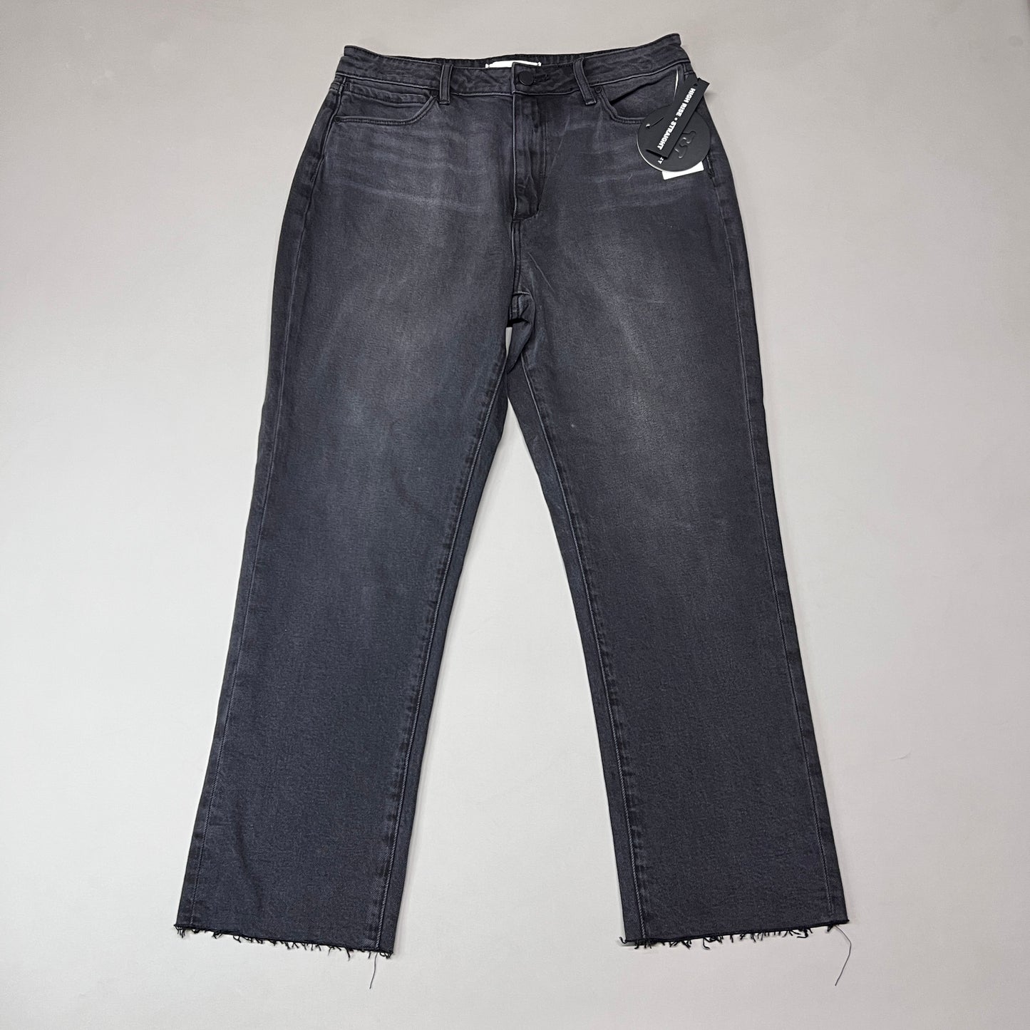 ARTICLES OF SOCIETY Kate Eleele Raw Hem Cropped Jeans Women's Sz 28 Black 4810TQB-720 (New)