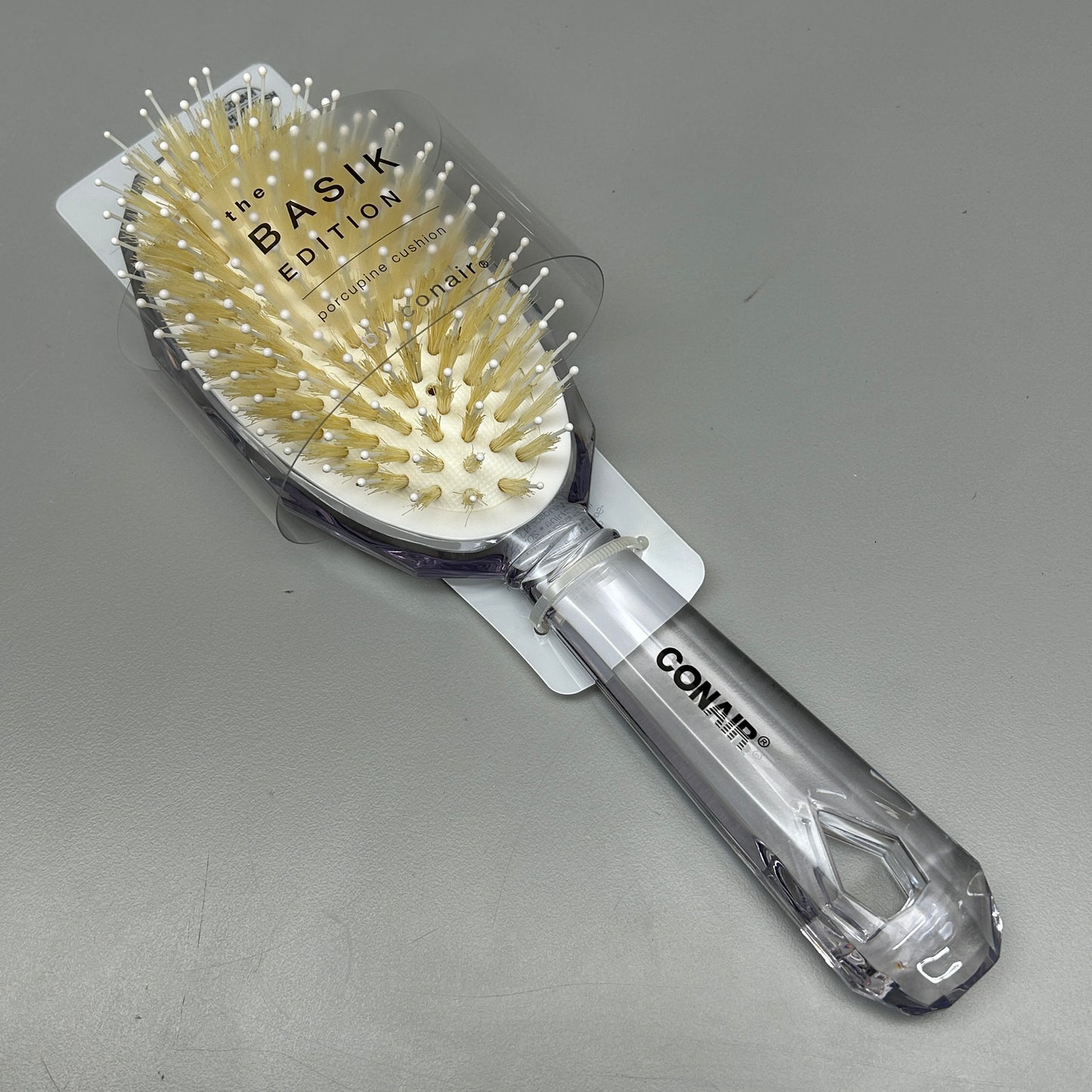 CONAIR 3-PACK! The Basik Edition Porcupine Cushion Hair Brush (New)