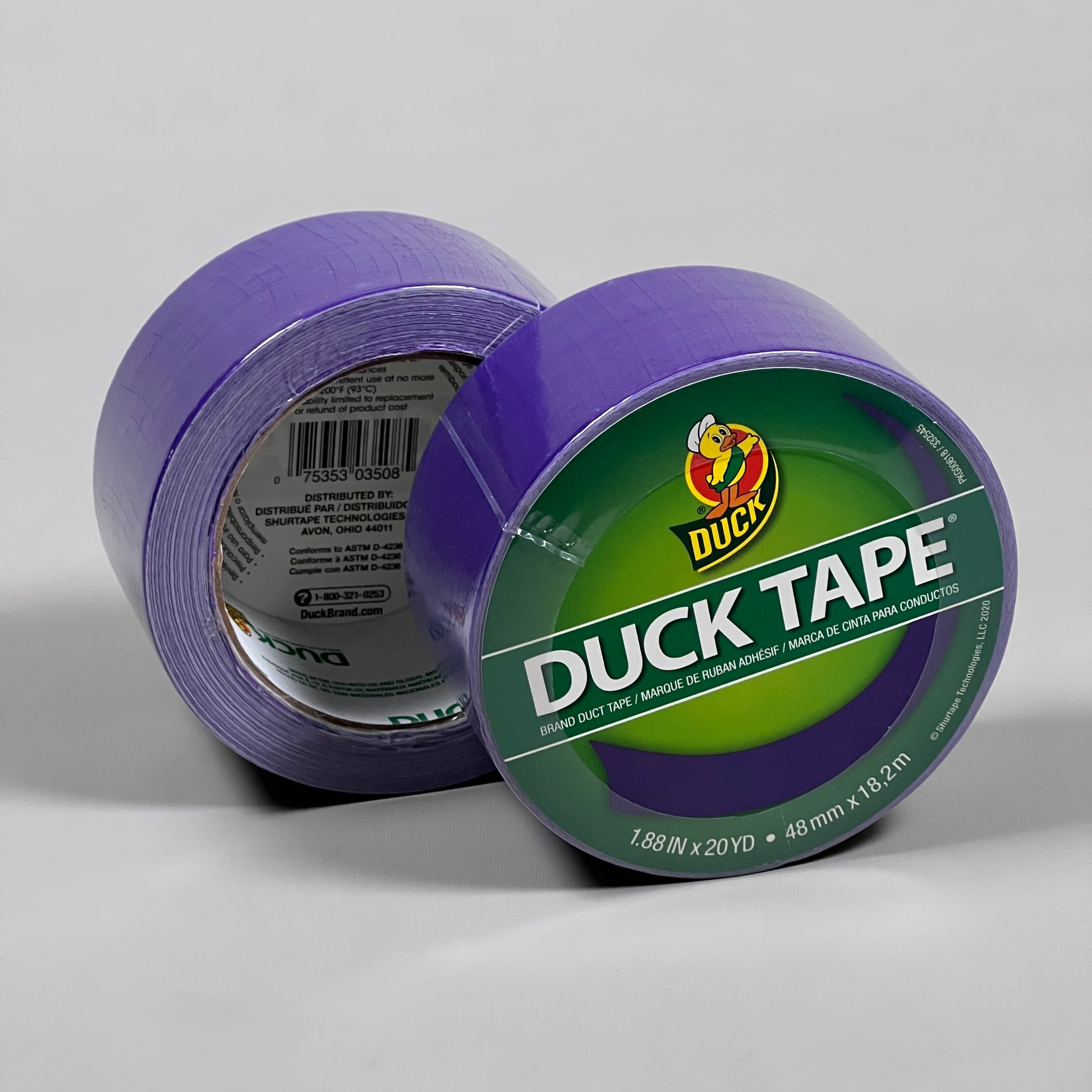Duck Tape 1.88 In. x 20 Yd. Colored Duct Tape, Purple