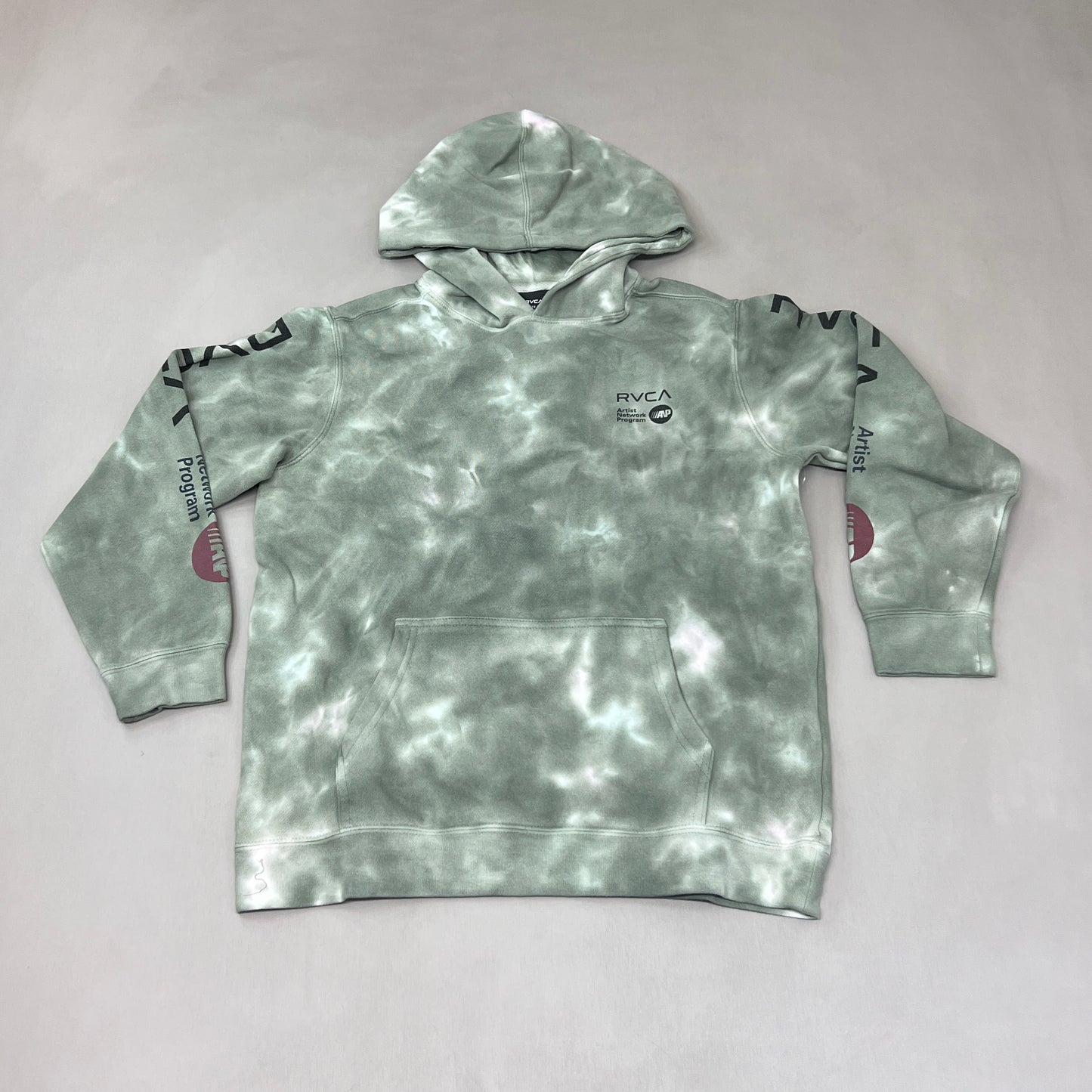 RVCA Artist Network Program Tie Dye Hoodie Youth Sz XL / 16 AVBSF00106 Green (New)