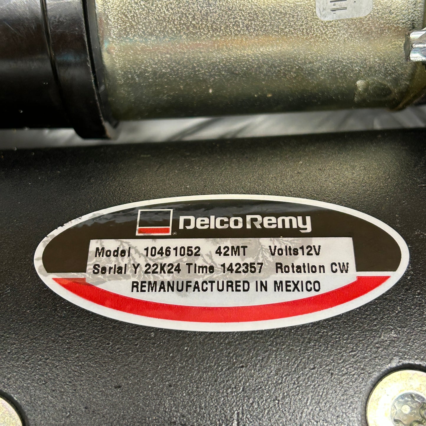 DELCO REMY Remanufactured Starter Motor 42MT 12V 10461052 (New)