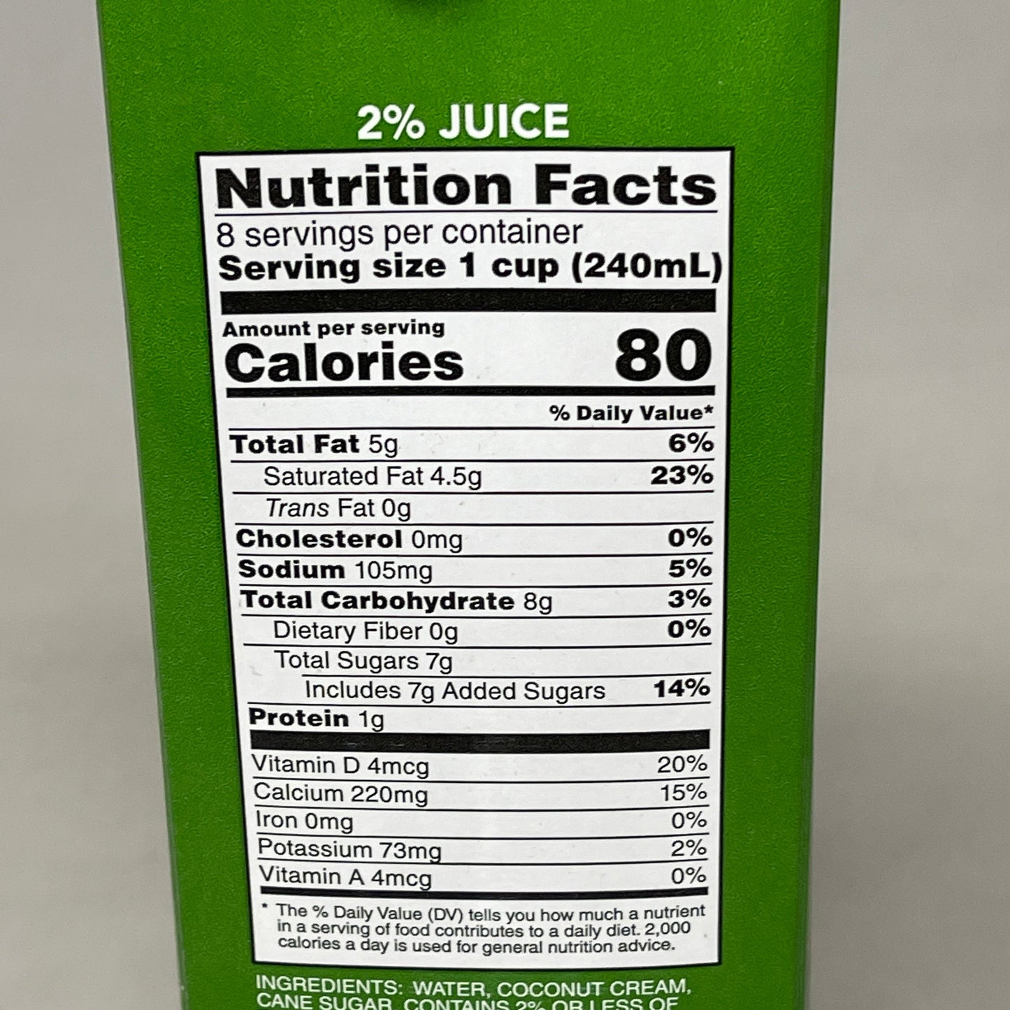 ZA@ STARBUCKS (8 PACK) Coconut Milk Beverage From Concentrate 64 fl oz BB 12/25 (Expired)