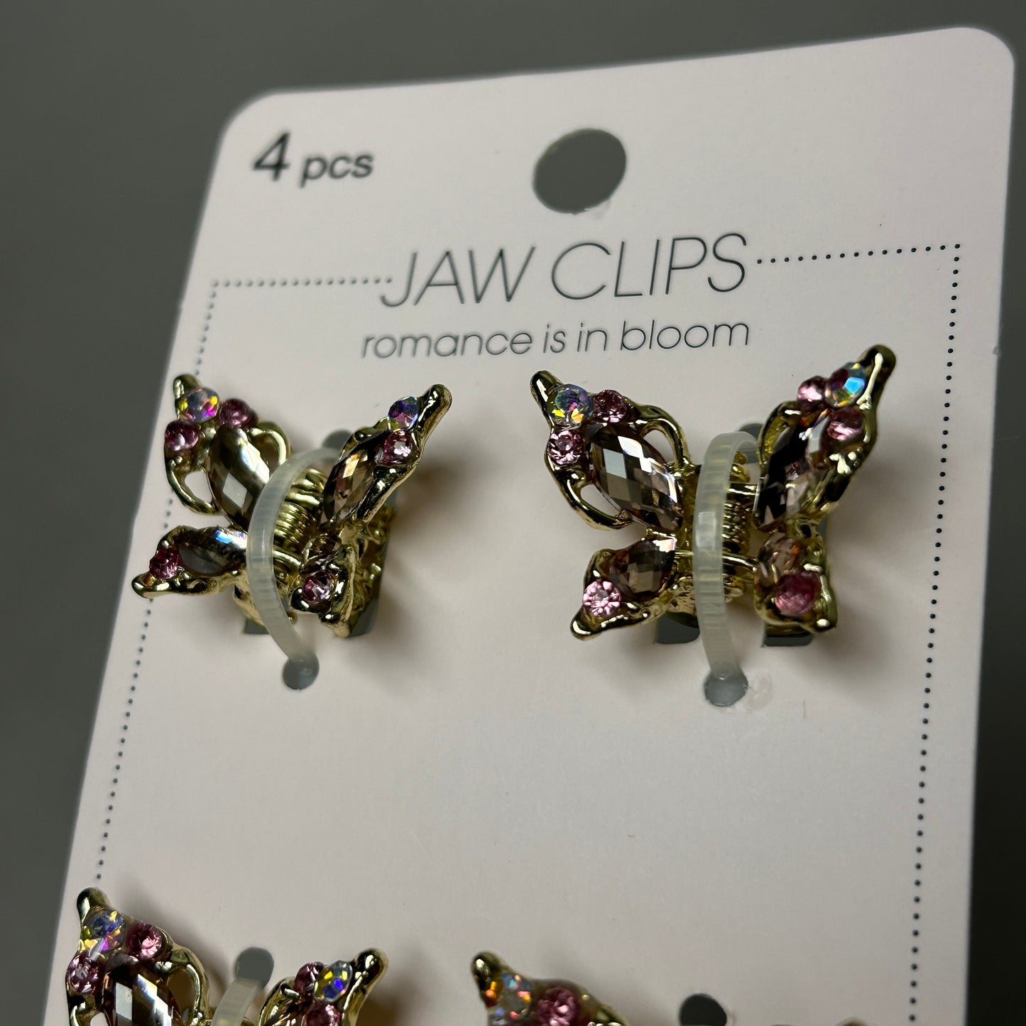 SCUNCI Elite Mini Butterfly Jaw Clip, 4-Pieces (New)