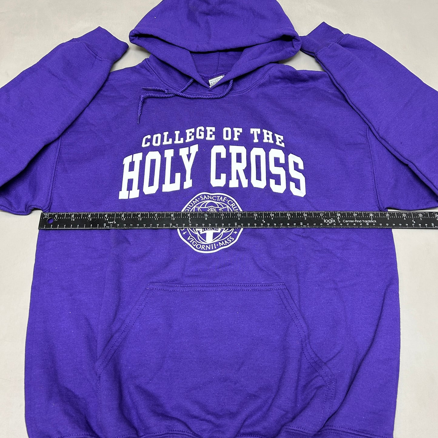 GILDAN College of the Holy Cross Heritage Hooded Sweatshirt Hoodie Unisex Sz M Purple (New)