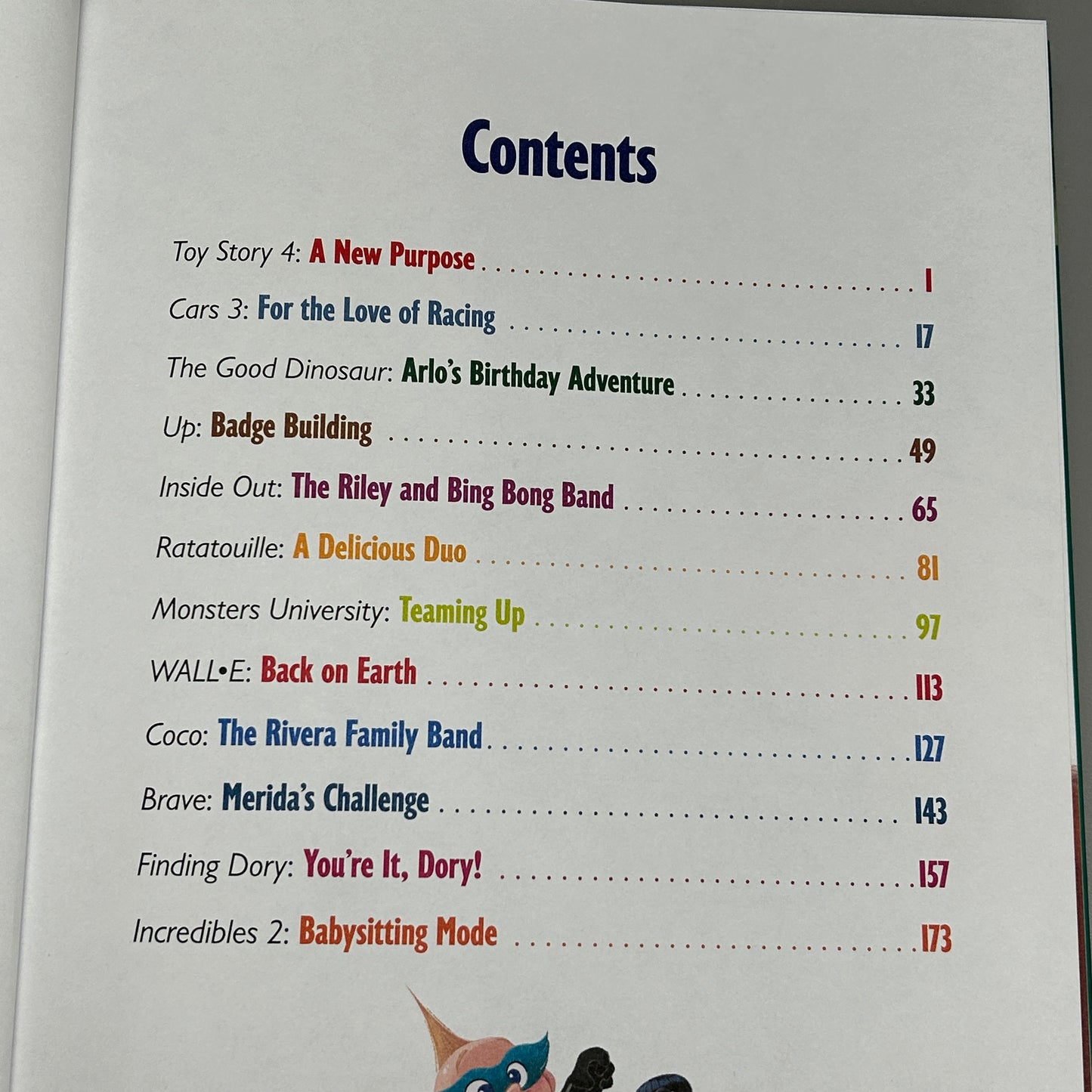 DISNEY 5-Minute Disney Pixar Stories Hardback Book (New)