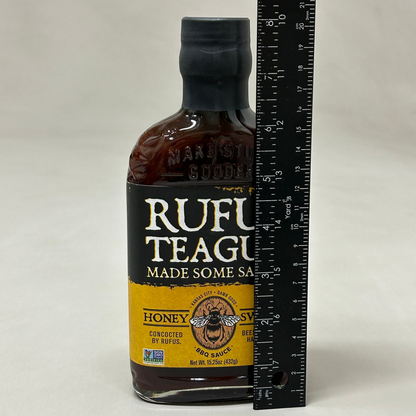 RUFUS TEAGUE 6-PACK! Honey Sweet BBQ Sauce 15.25 oz Gluten Free Non GMO Exp 06/25 (New)