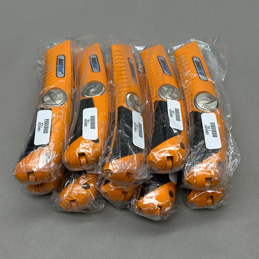 PACIFIC HANDY CUTTER 10-PACK! Safety Knife 6-3/4 in. Orange (New)