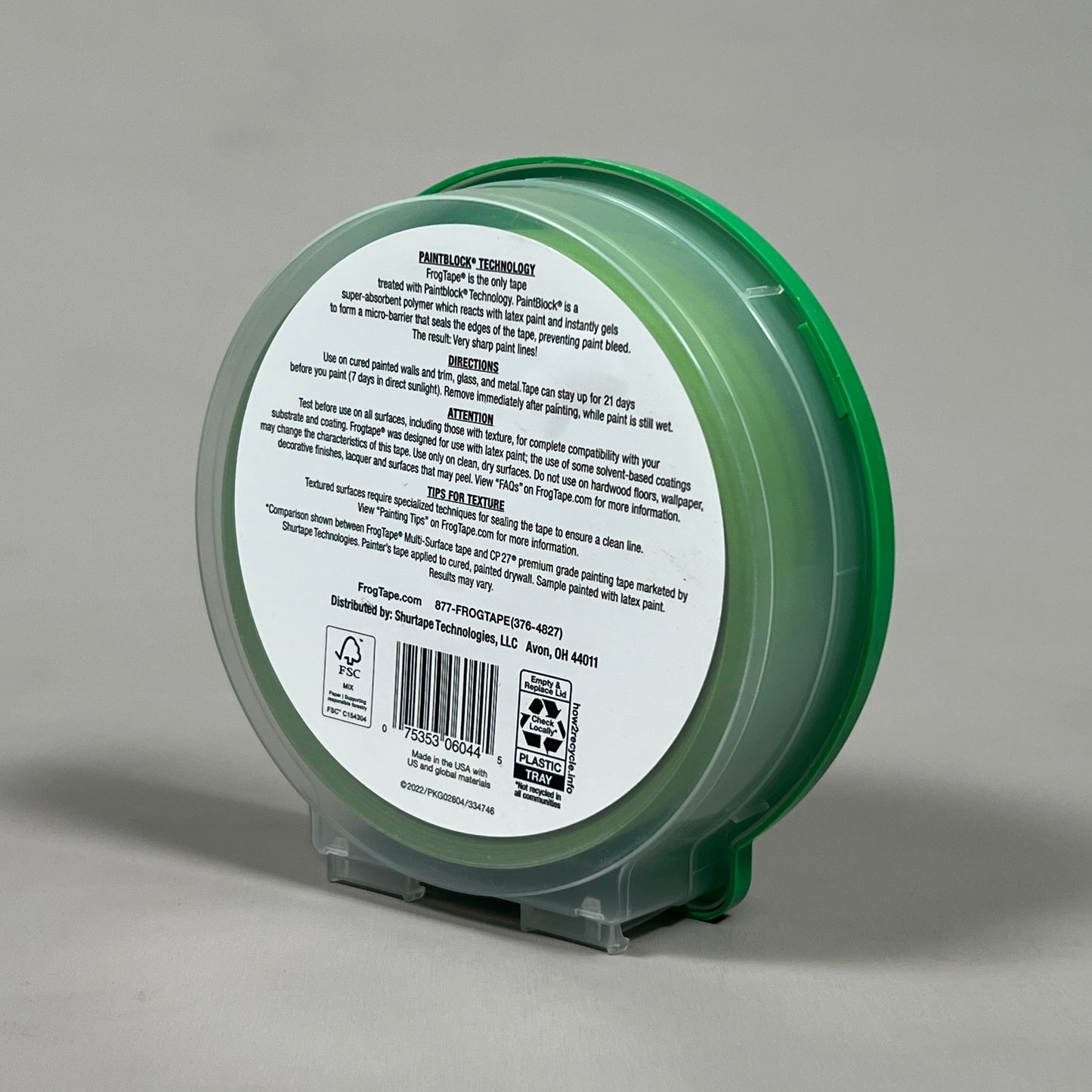 2-PK SHURTAPE FROGTAPE Multi-Surface Masking Tape Green 1.41 in x 60 yd 1396747 (New)