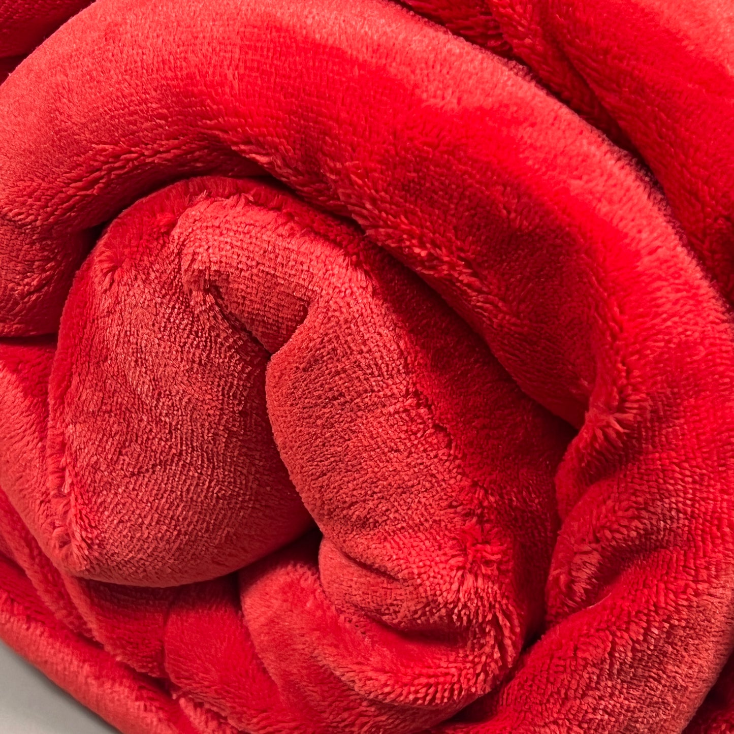 THRESHOLD Solid Plush Throw Blanket with Sherpa Reverse Red 60" x 50" (New)
