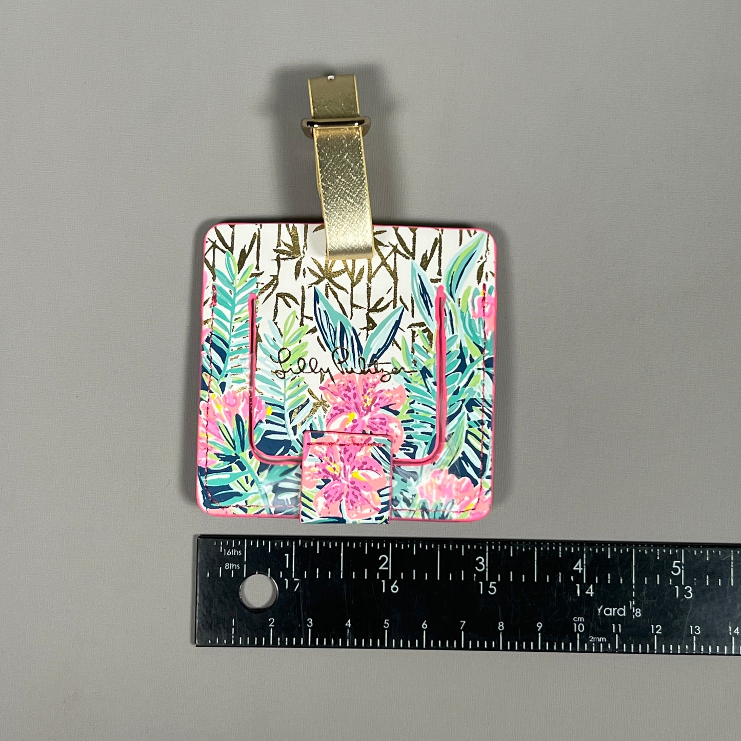 LILLY PULITZER Passport and Luggage Tags Travel Set Slathouse Soiree Multi-color Floral (New)