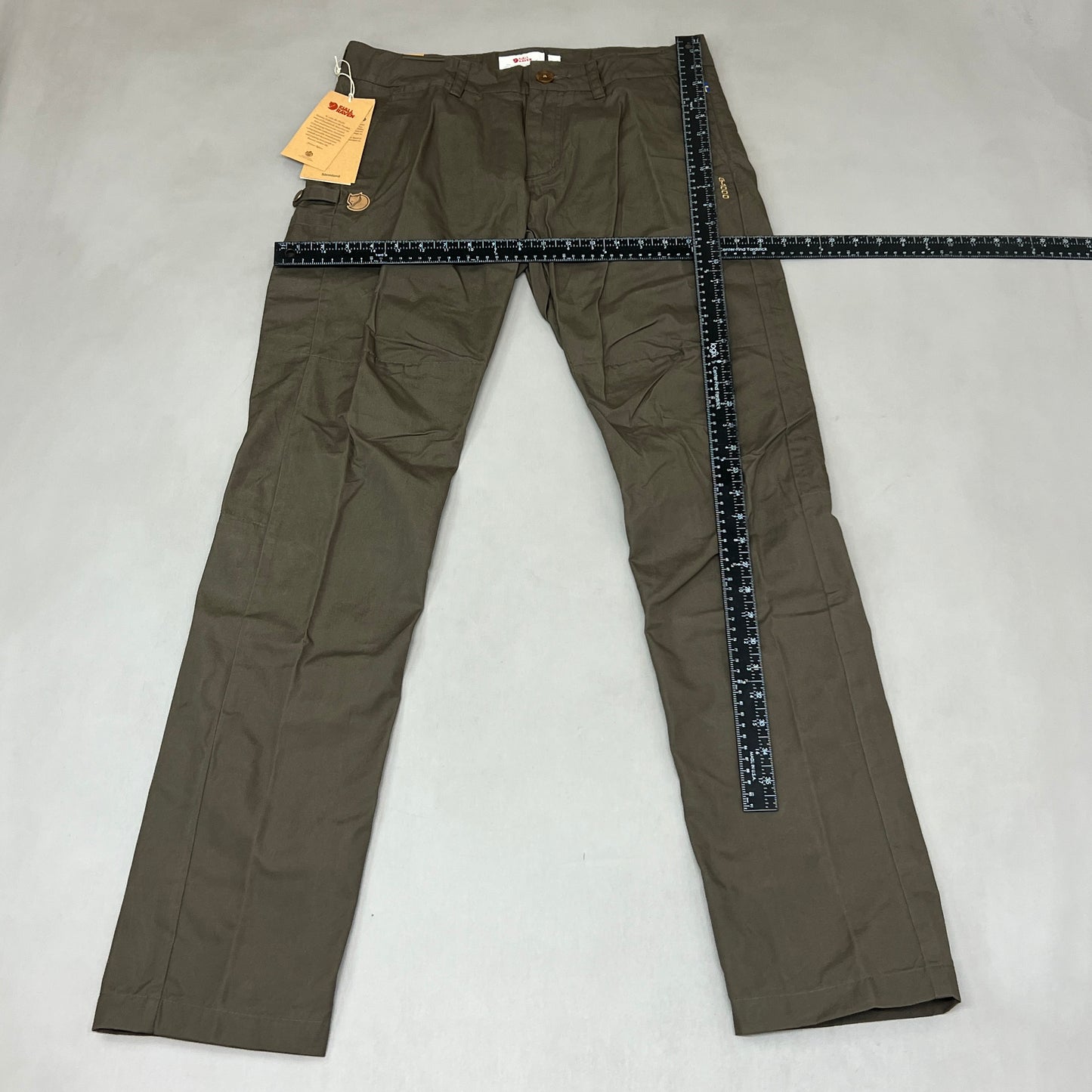 FJALLRAVEN Sormland Long Tapered Pants Men's Sz US 30-31 EUR 46 Dark Olive (New)