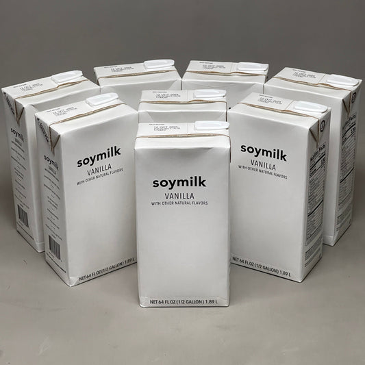ZA@ STARBUCKS (8 PACK) Vanilla Soy Milk w/ Natural Flavors 64 fl oz BB 05/26 B