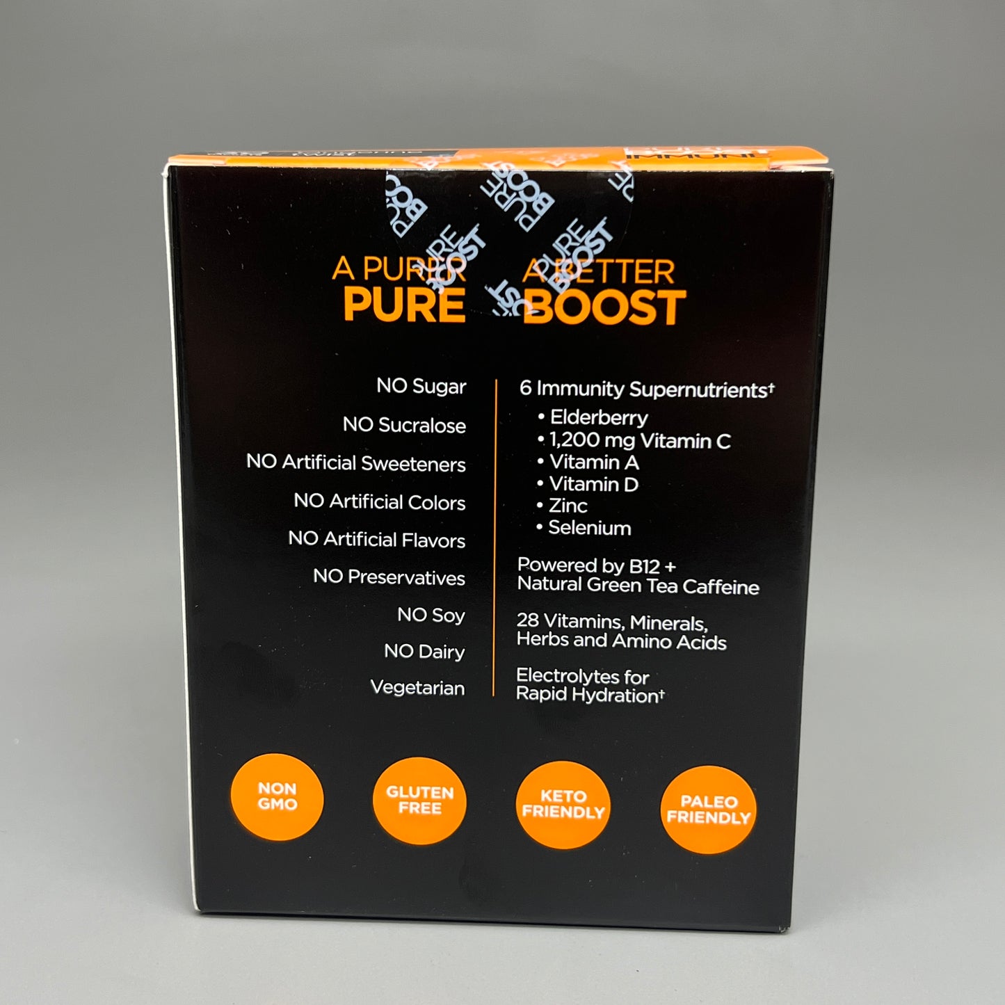 PUREBOOST IMMUNE Antioxidant Energy Mix 30 Packets Tangerine Twist 04/24 (New)