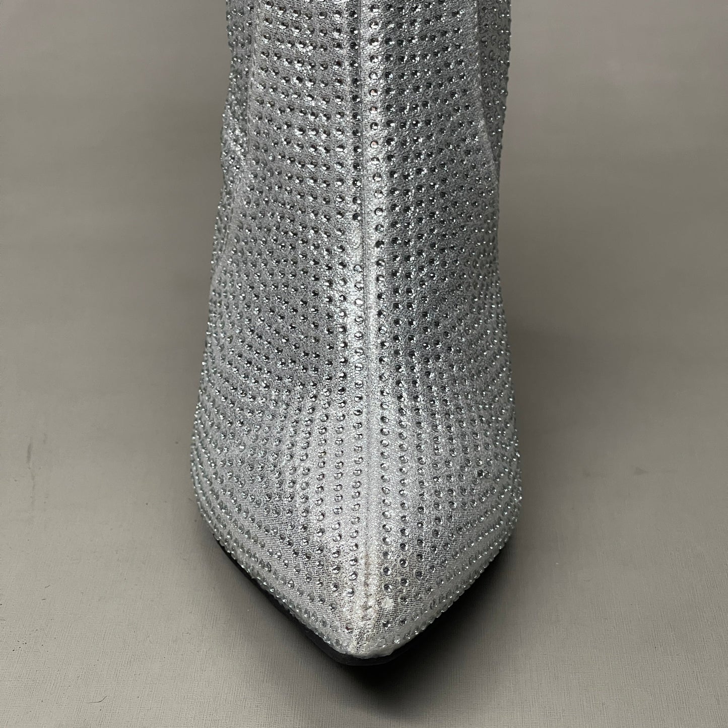 MIA Mackynzie Silver Stone Tall Heeled Boots Sz 11M Q100302