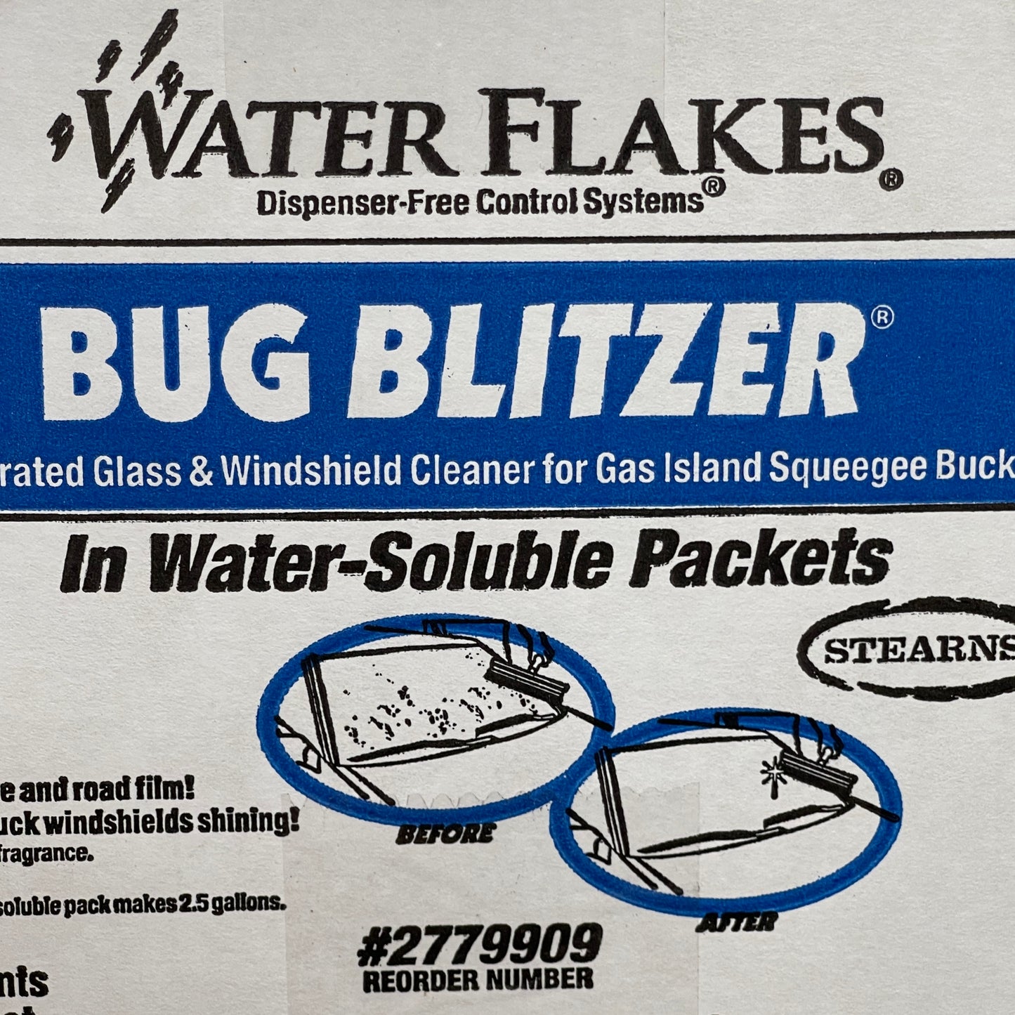 WATER FLAKES Stearns Bug Blitzer in Premeasured Packets 90 x 0.5 oz. Packets (New)
