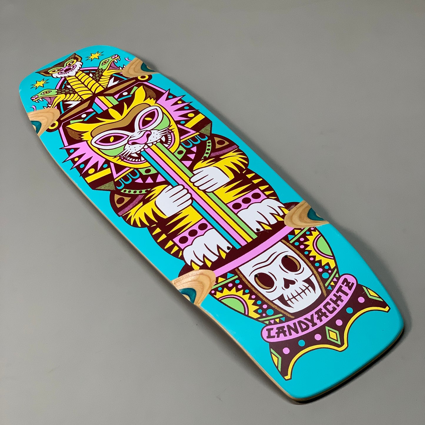 LANDYACHTZ Longboard Dinghy Coffin Kitty Cruiser Kicktail Grip Taped 28.5"x8" (New Other)