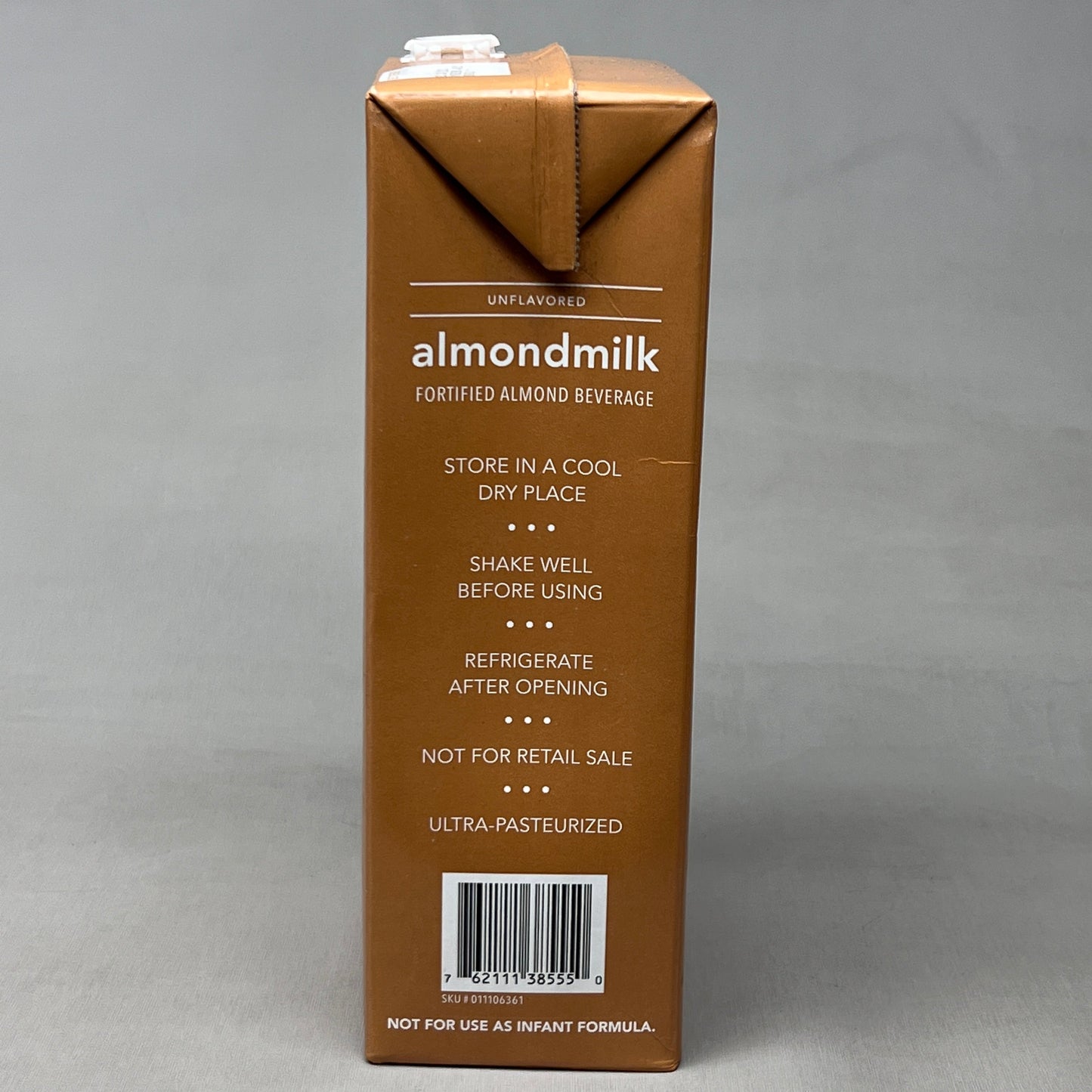 ZA@ STARBUCKS (8 PACK) Unflavored Almond Milk Fortified Beverage 64 fl oz BB 12/25