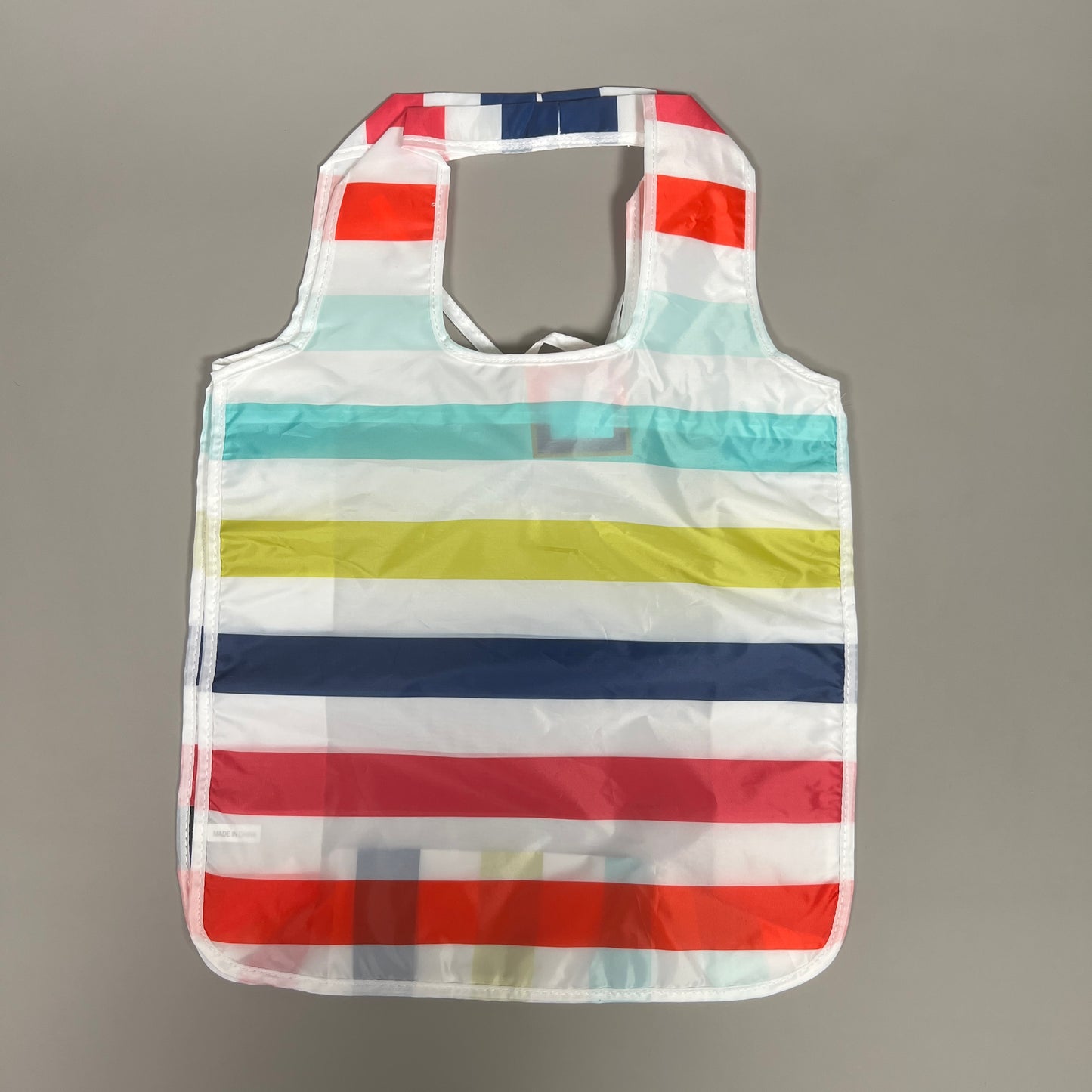 KATE SPADE Candy Stripe Reusable Shopping Tote (New)