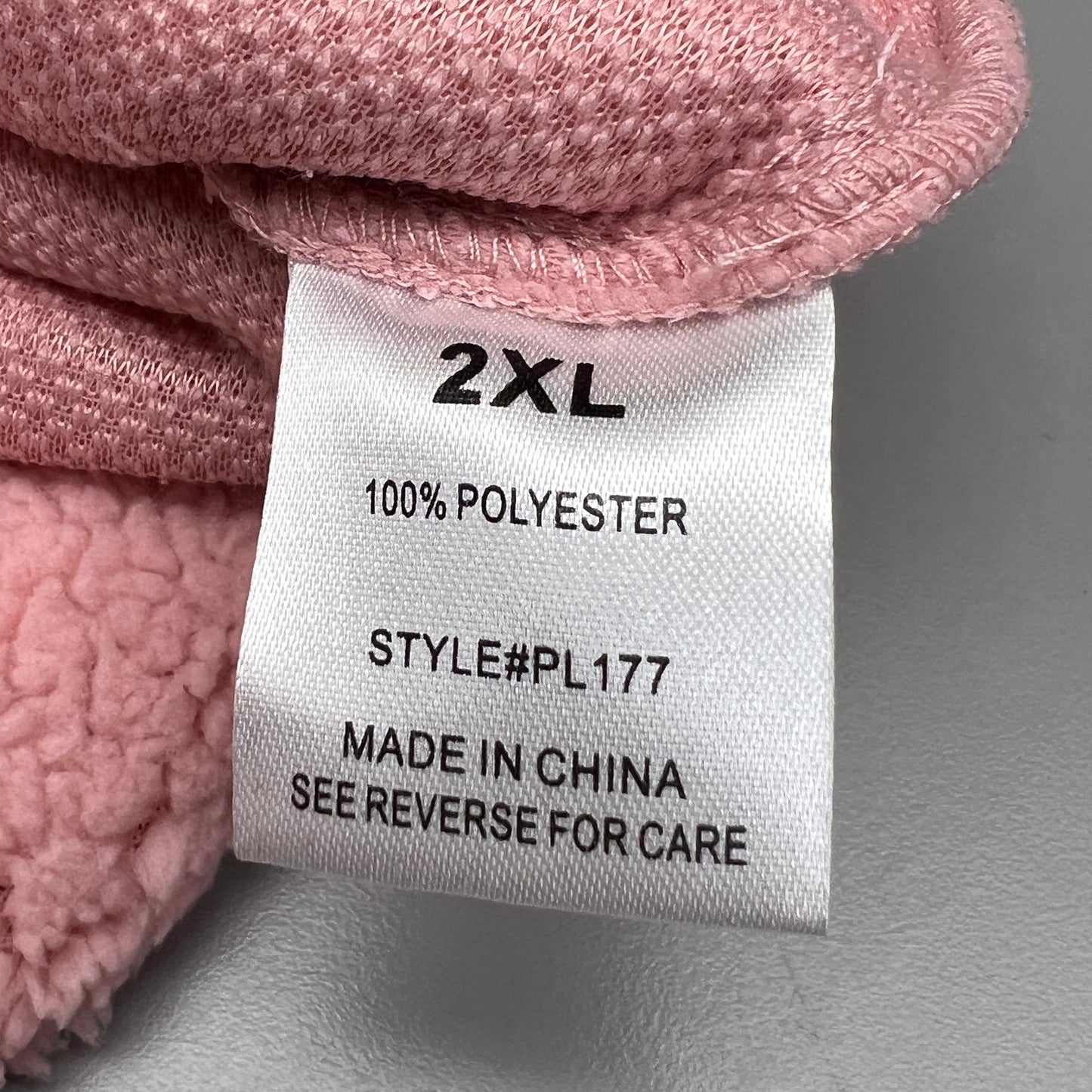 PINK LILY Fleece Button-up Jacket Women's Sz 2XL Mauve Pink PL177 (New)