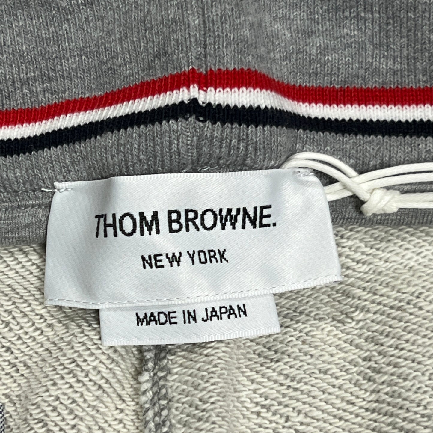 THOM BROWNE Classic Sweat Shorts w/4 Bar Loop Back Light Grey Size 3 (New)
