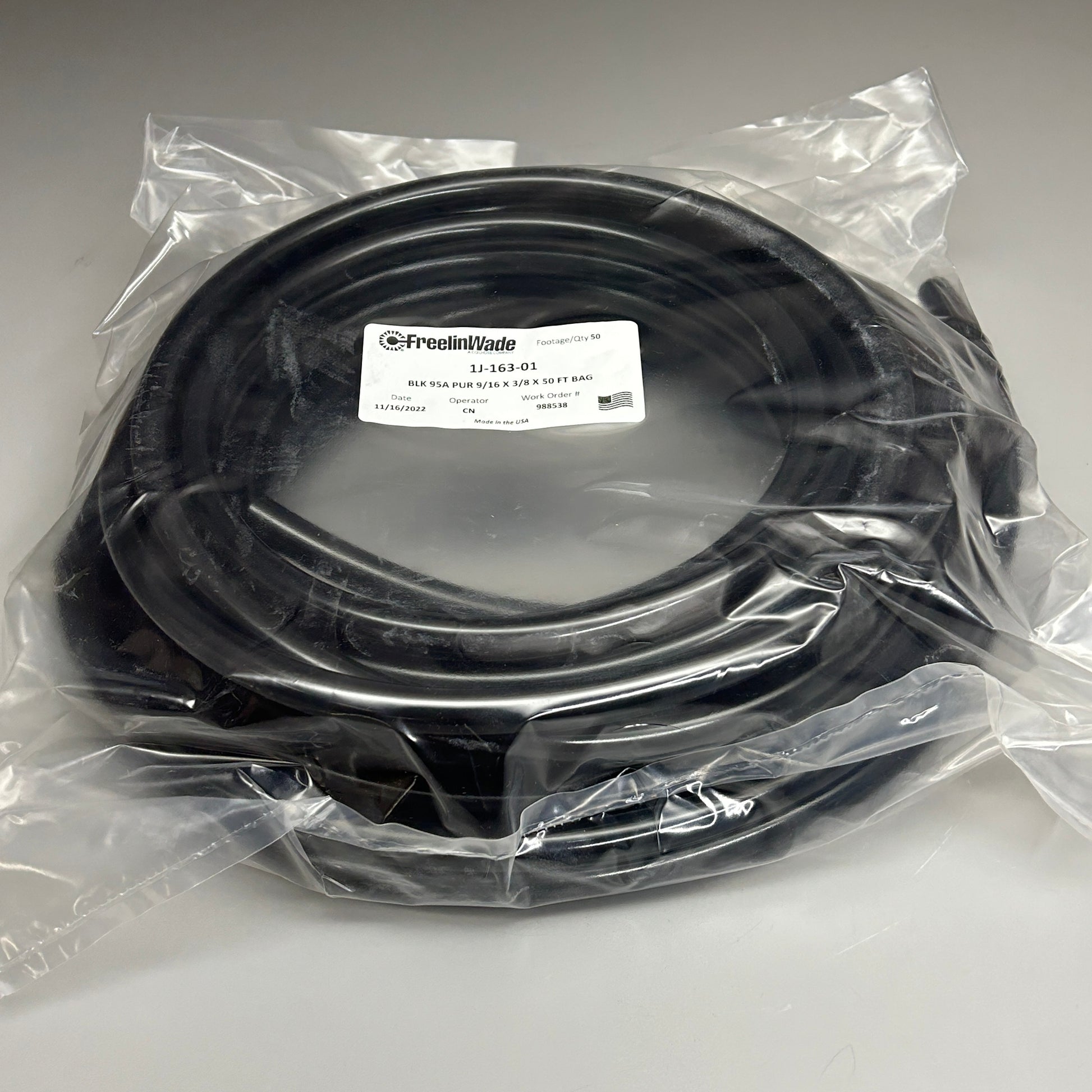 FREELINWADE Tubing Polyurethane 50 ft Black 1J16301 (New) PayWut