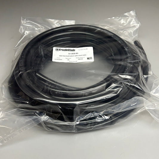 FREELIN-WADE Tubing Polyurethane 50 ft Black 1J-163-01 (New)