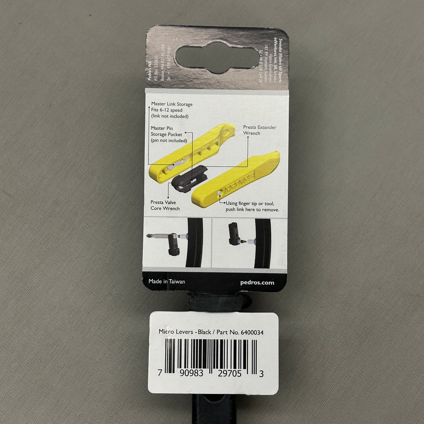 PEDRO'S 2-PACK! Micro Lever Pair Plastic With Integrated Link Storage (New)