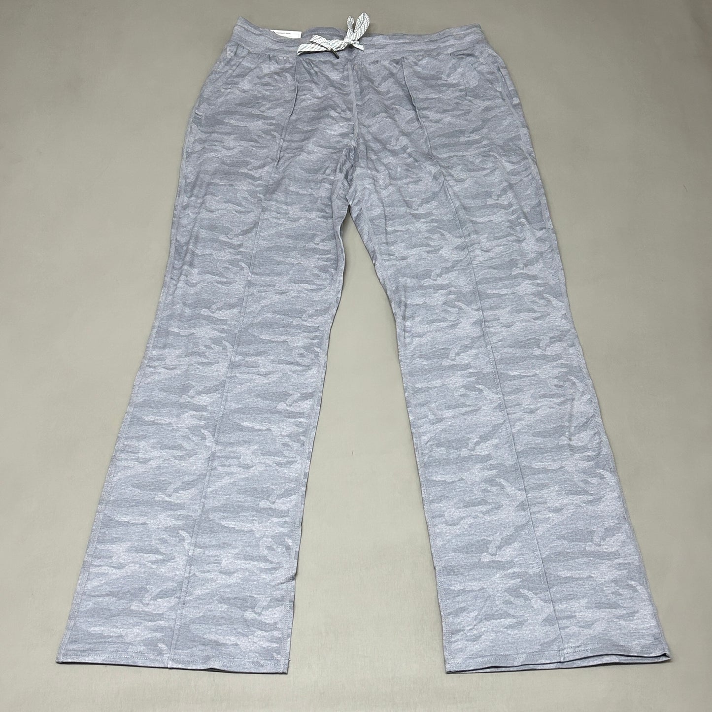 MEMBERS MARK Favorite Straight Leg Soft Pant Light Grey Camo Size Large (New)