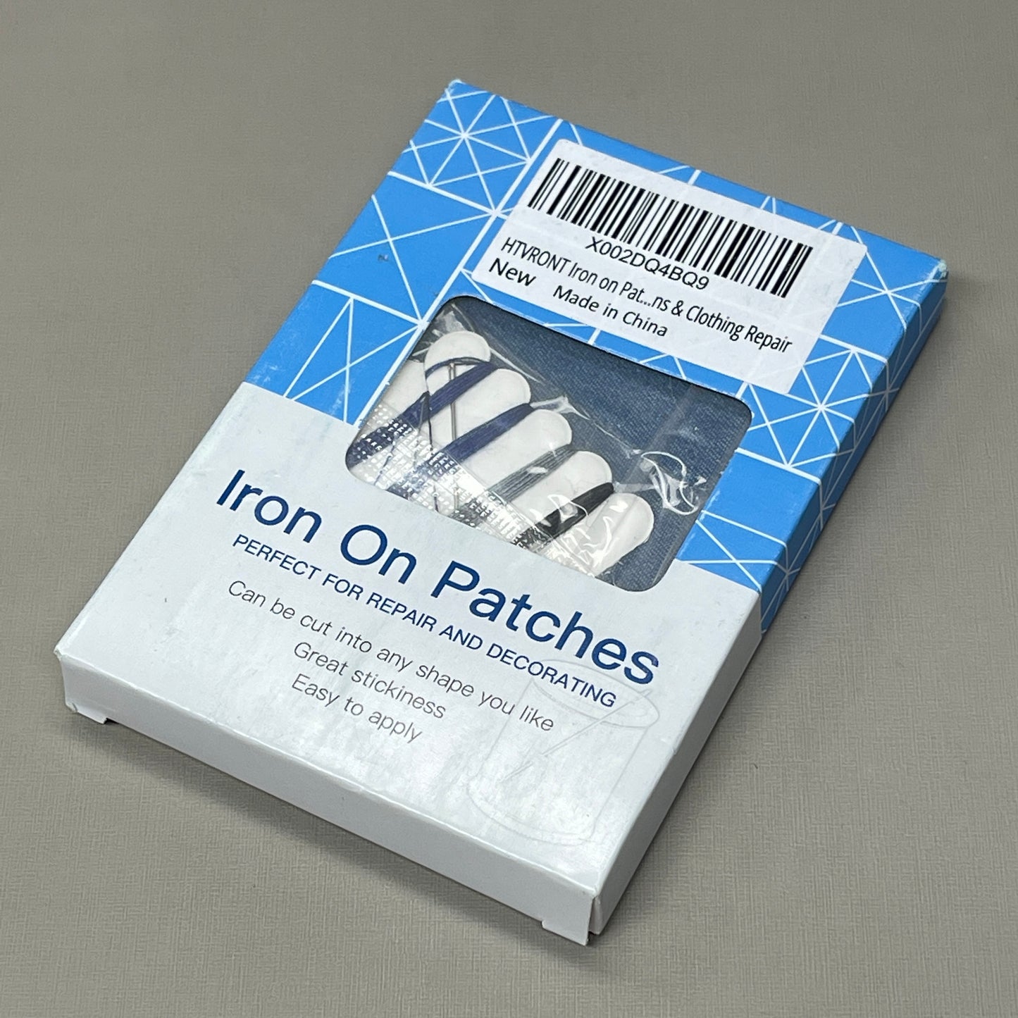 IRON ON Jean Patches 80 PATCHES! 3" x 4-1/4", Clothing Repair, 4 Shades of Blue (New)