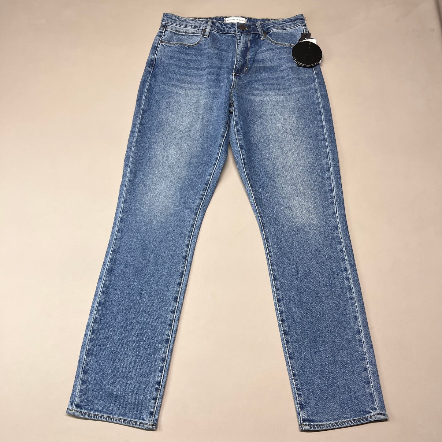 ARTICLES OF SOCIETY OMAO High Rise Denim Jeans Women's Sz 26 Blue 4009TQ3-716 (New)