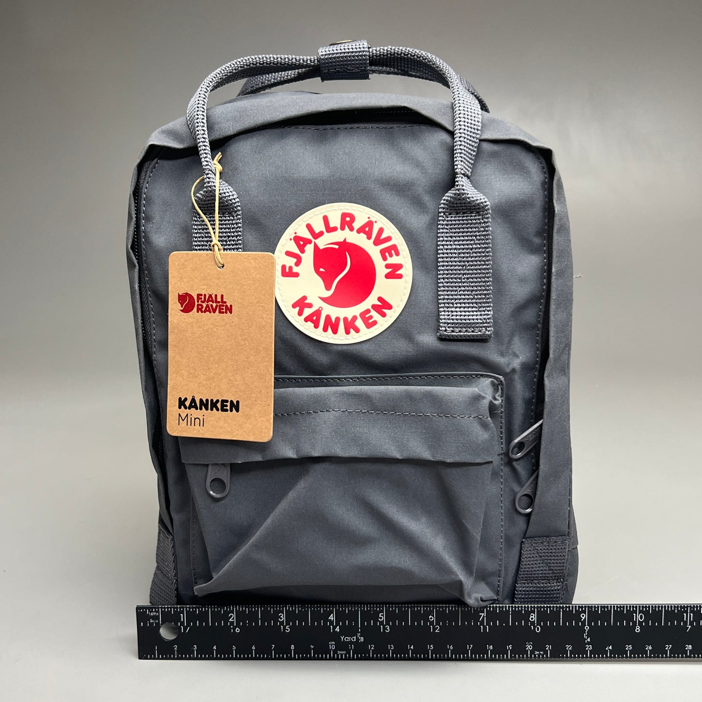 FJALLRAVEN Kanken Mini Super Grey Backpack Nylon (New)