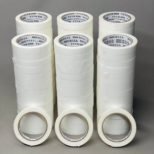 48 ROLLS! Strapping Tape 105 18mm 55m White 22180 (New)