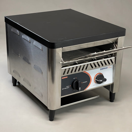 NEMCO 6800 Conveyor Toaster 300 Slices/hr 120v Stainless Steel (New w/ Damage)