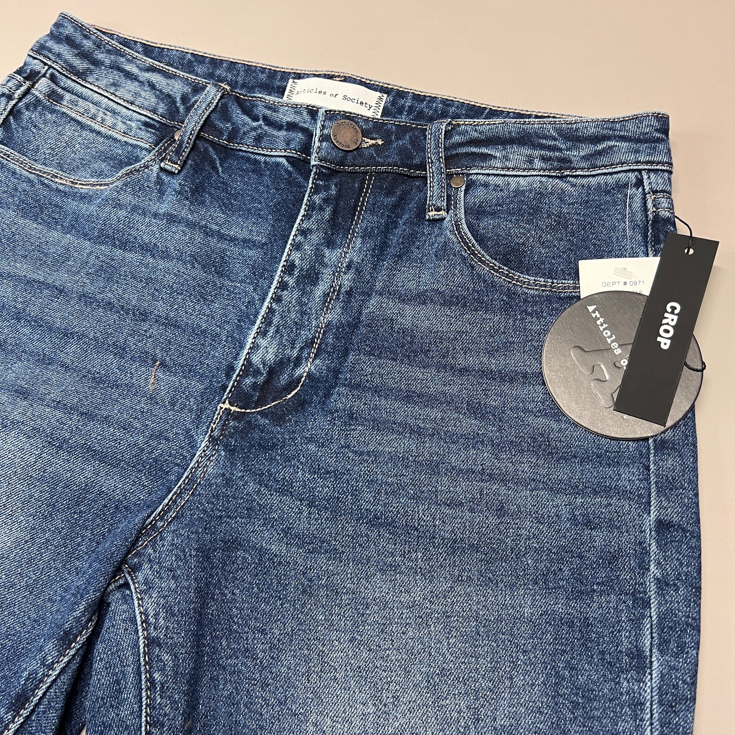 ARTICLES OF SOCIETY Ewa Beach Denim Jeans Women's Sz 26 Blue 4810TQ3-718 (New)