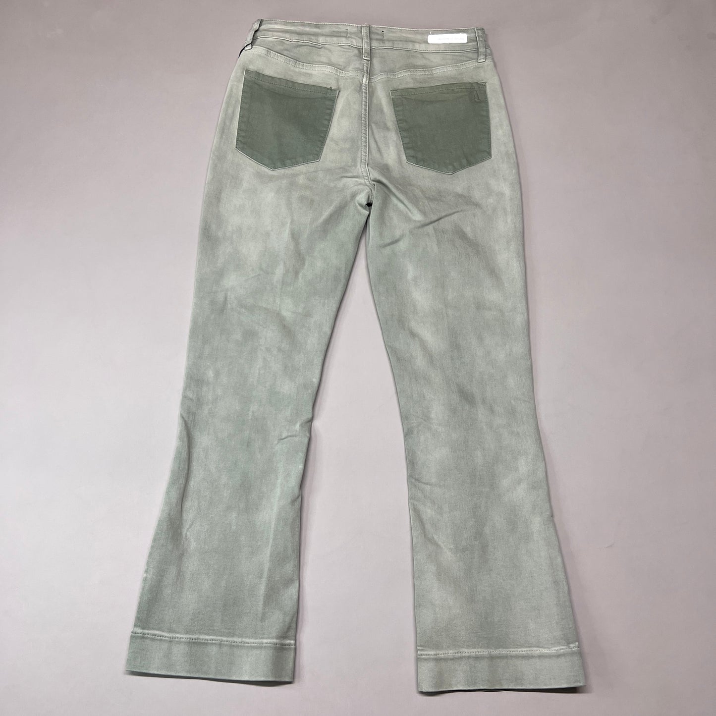 ARTICLES OF SOCIETY London Cropped Flare Pants In Lihue Women's Sz 28 Olive 5056CR-722 (New)