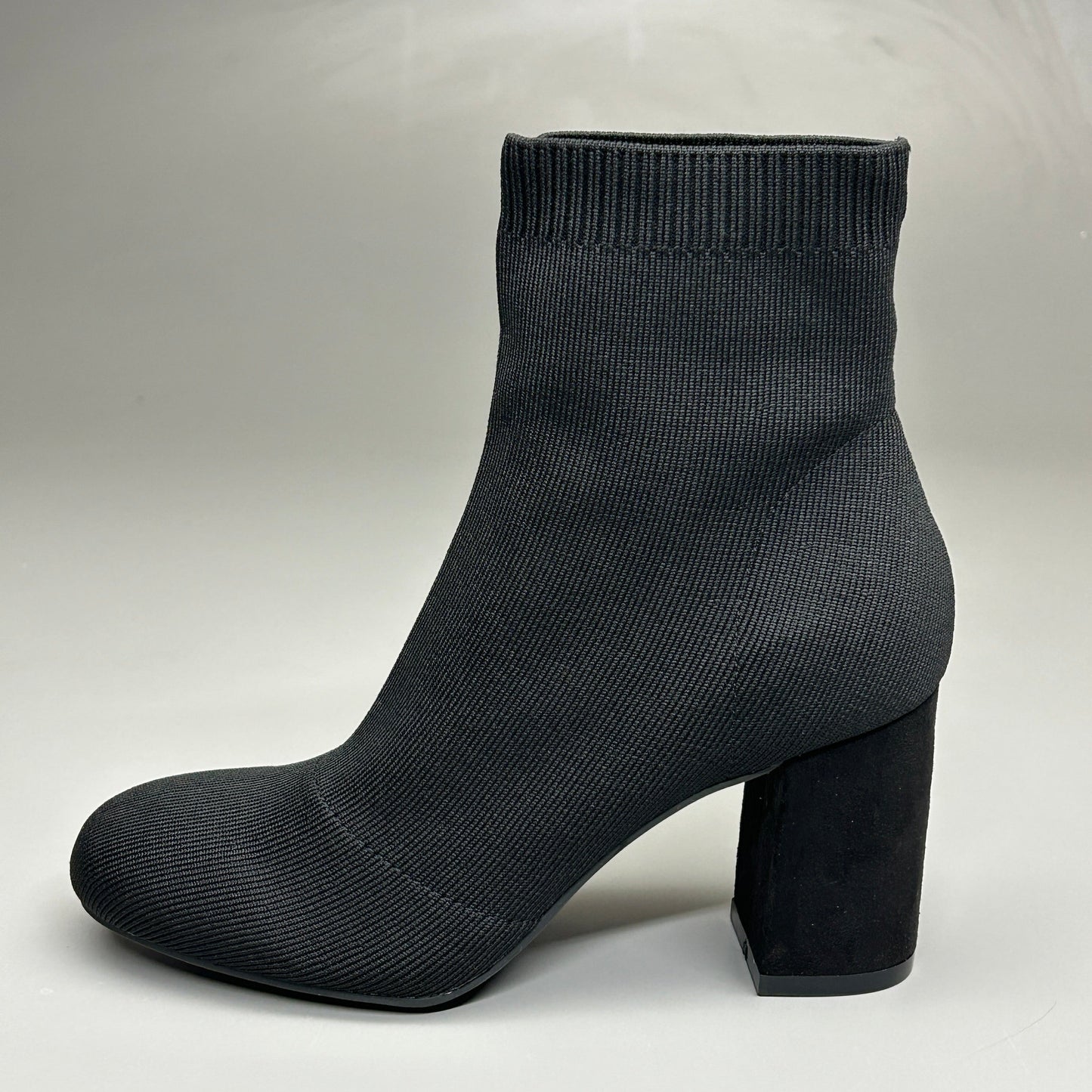 MIA Erika Fly Knit Booties Dress Boots Black 2” Heel Sz 9.5 GS7553115Y (New)