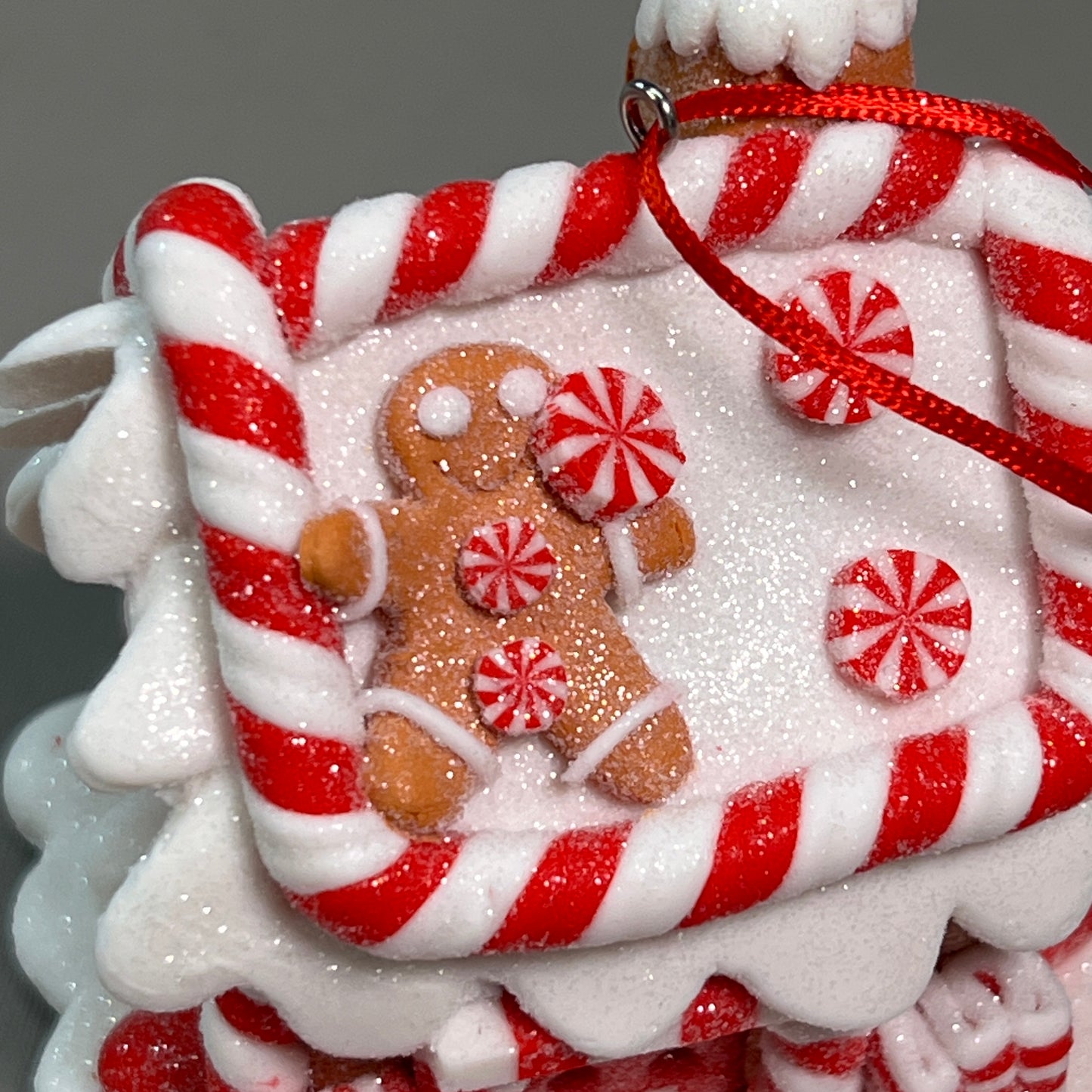 RAZ IMPORTS 12-PK Christmas Holiday 3.25" LED Lighted Gingerbread House Ornament 4115522 (New)