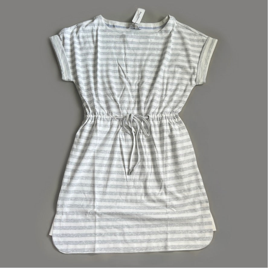 TOMMY BAHAMA Women's Short Sleeve Amira Stripe Short Dress Size M Grey (New)