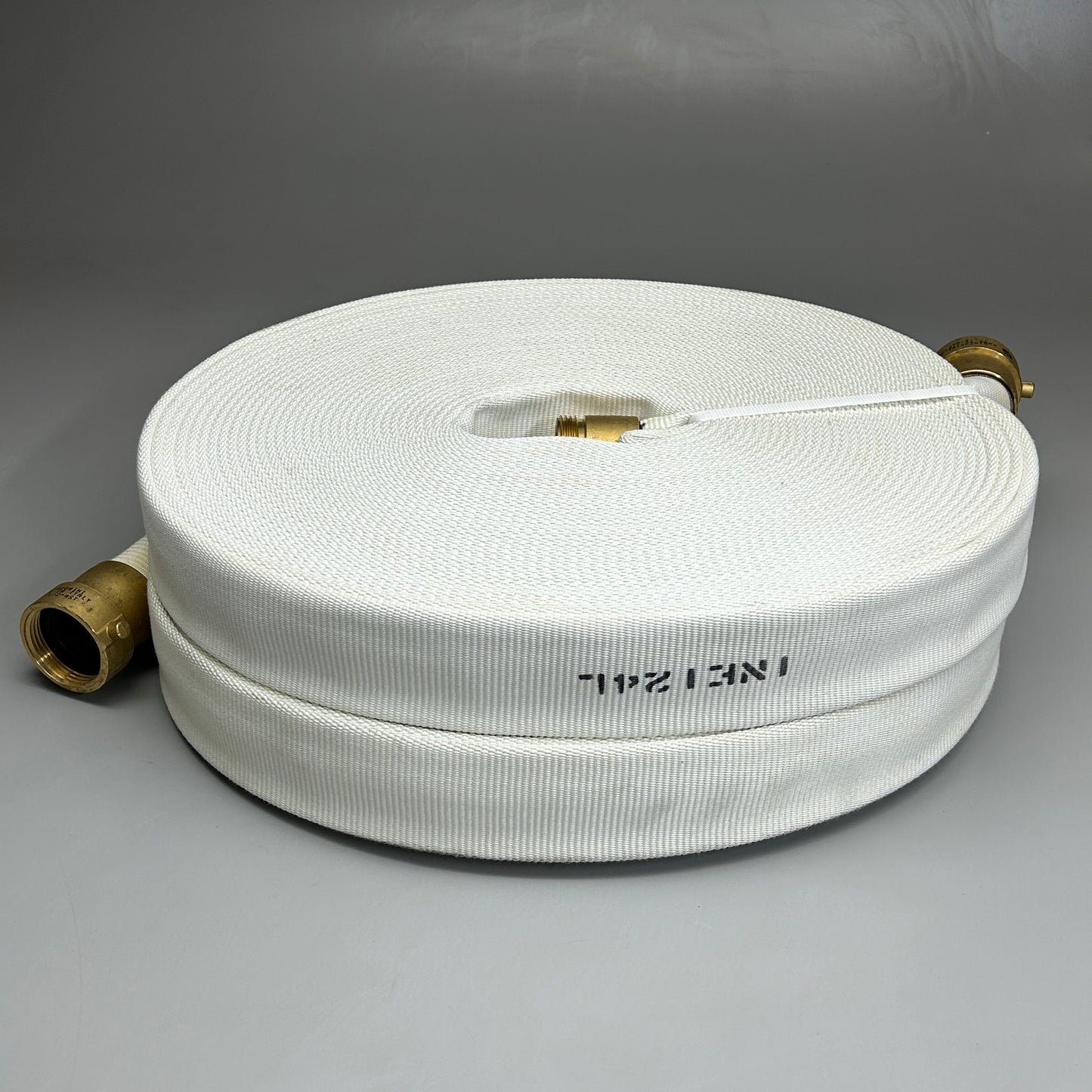 NAFH 2-PACK! White 1 1/2" x 100' Double Jacket Industrial Hose (New)