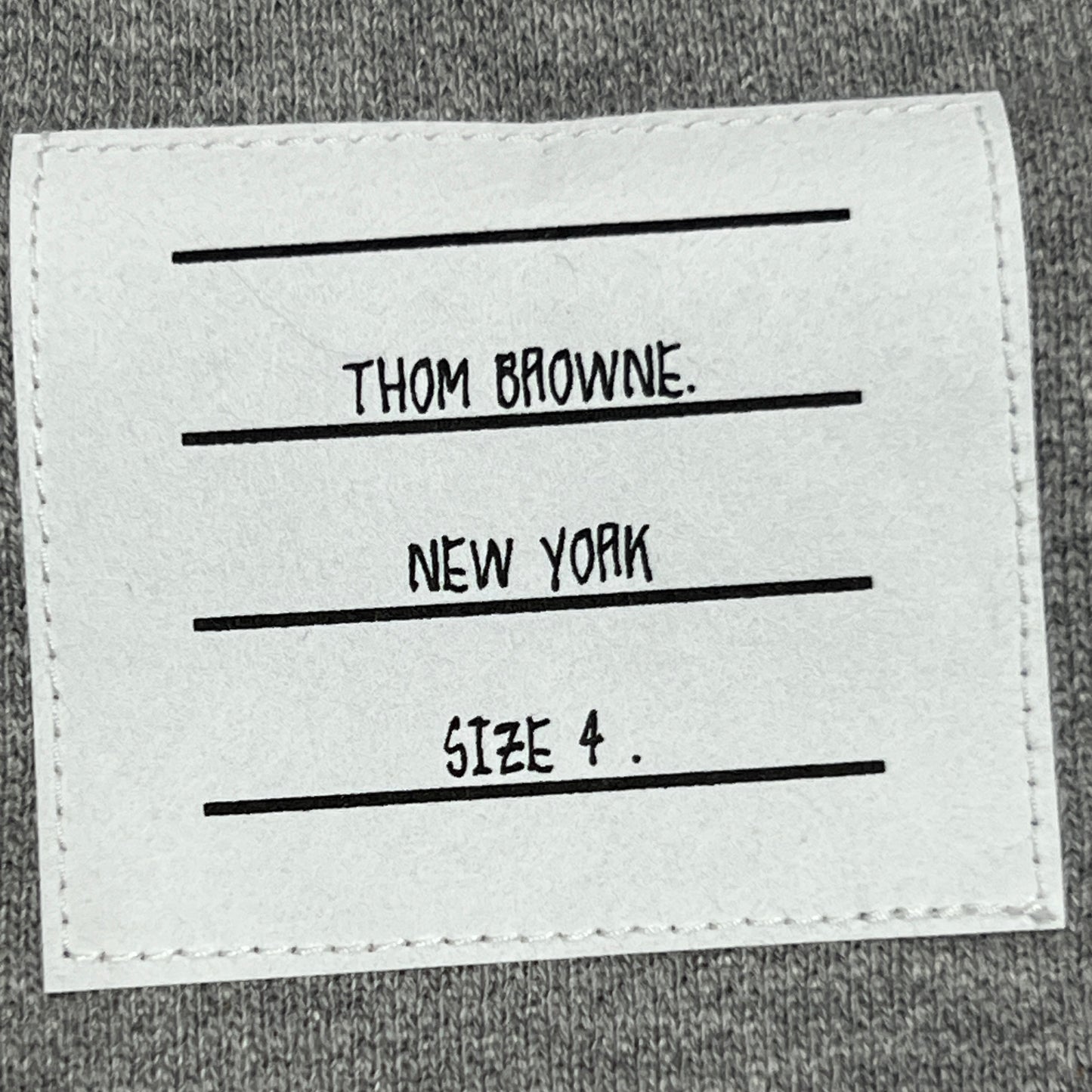 THOM BROWNE Classic Sweat Shorts w/4 Bar Loop Back Light Grey Size 4 (New)