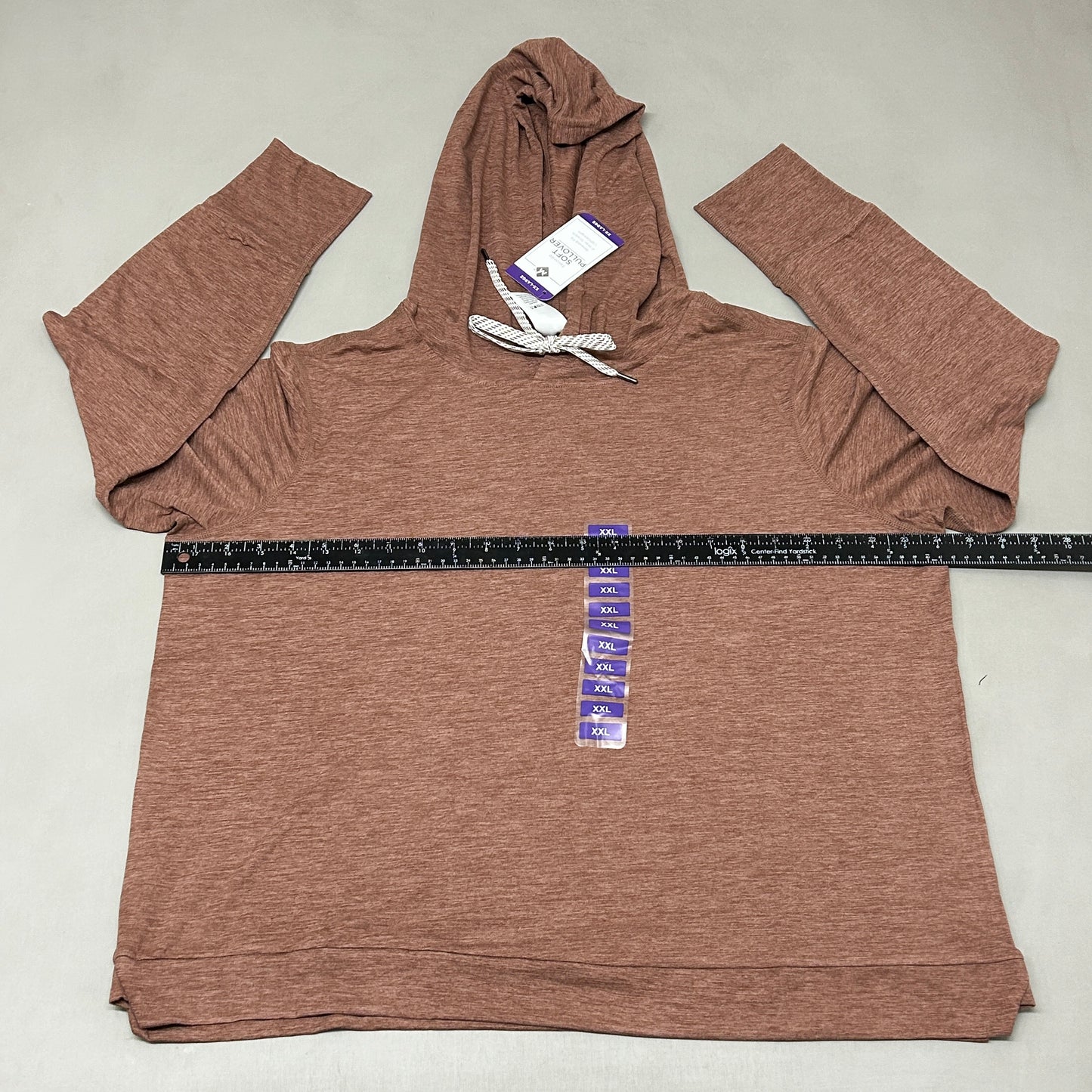 MEMBERS MARK Favorite Soft Pullover Brown Size XX-Large (New)