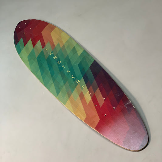 LANDYACHTZ Geometric Shapes Combined Pintail Longboard Deck 40"x10"  (New Other)