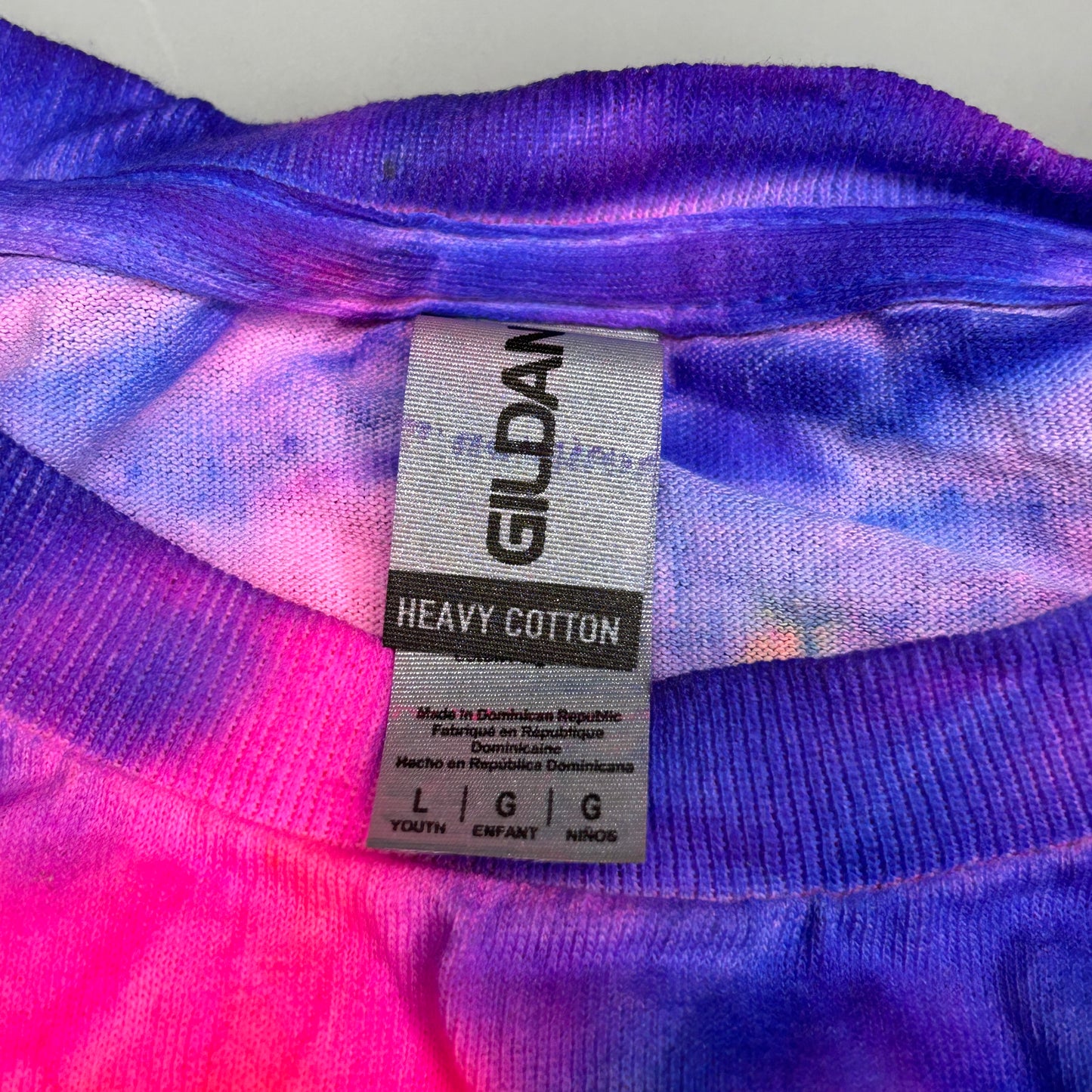 Tye Dye 12 Pack! Gildan Short Sleeve Unisex Heavy Cotton T-Shirts Sz Youth Large (New)